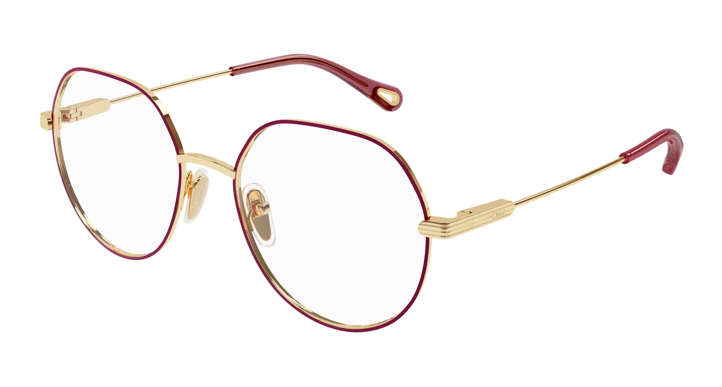 Chloé CH0137O 007 Montature da vista Metallo Oro Geometrica - immagine 1