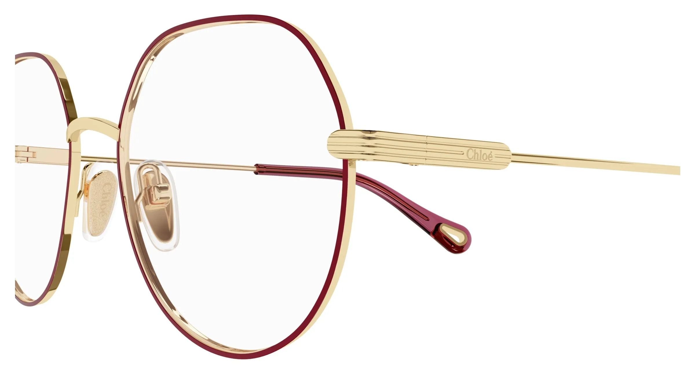 Chloé CH0137O 007 Montature da vista Metallo Oro Geometrica - immagine 4