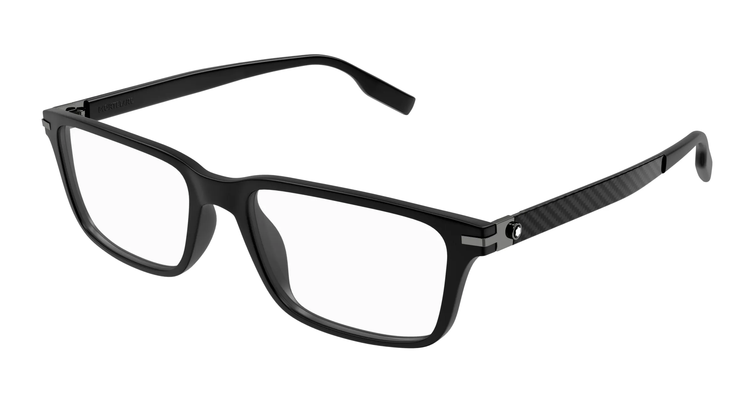 Montblanc MB0252O 001 Montature da vista Acetato Nero Squadrata - immagine 1