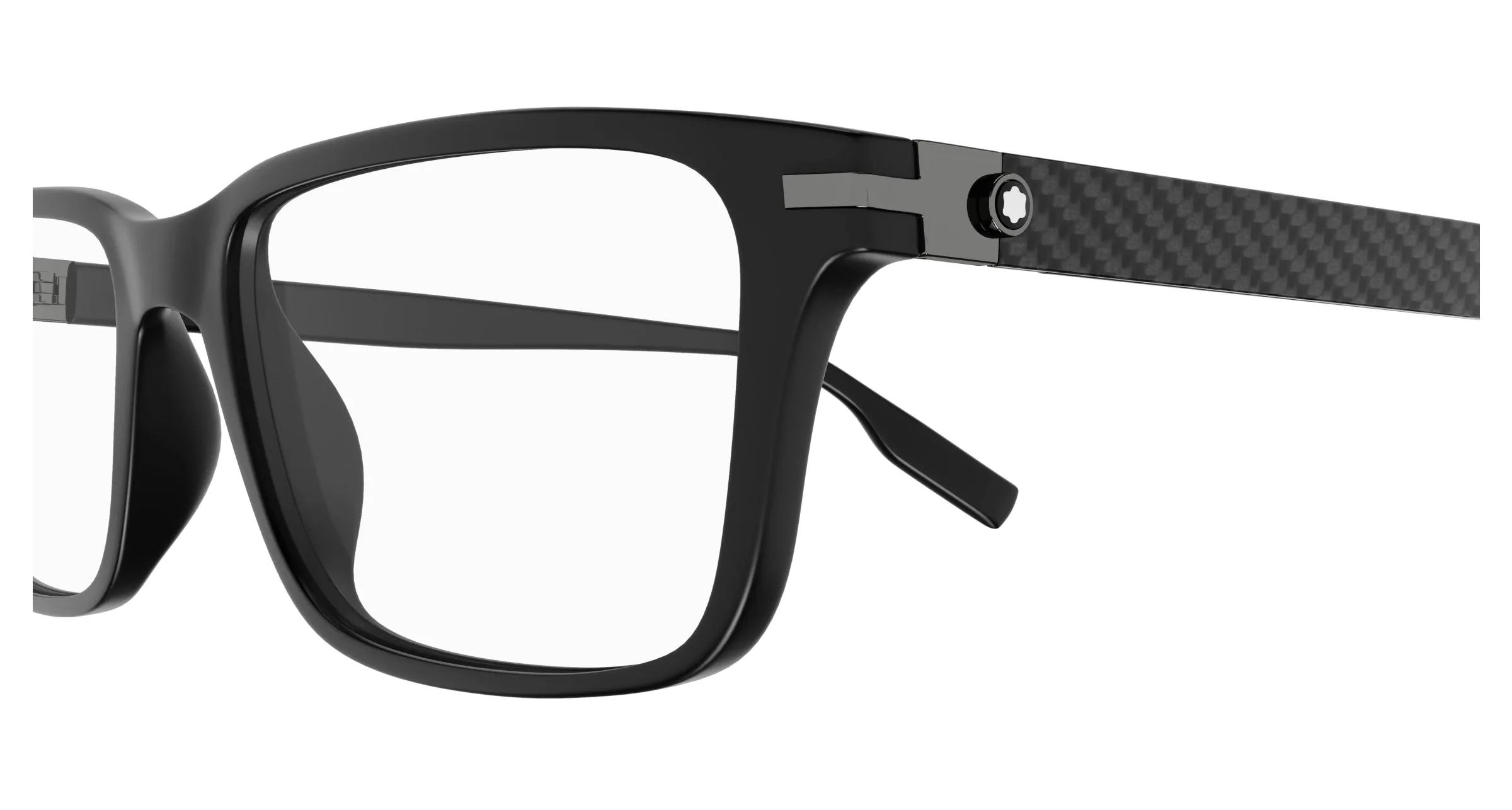 Montblanc MB0252O 001 Montature da vista Acetato Nero Squadrata - immagine 3