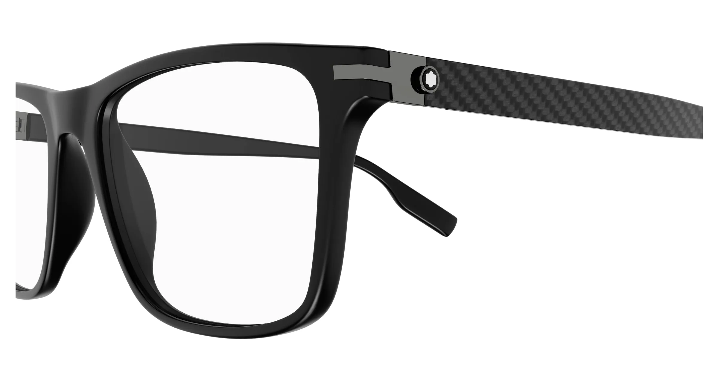 Montblanc MB0251O 001 Montature da vista Acetato Nero Squadrata - immagine 3
