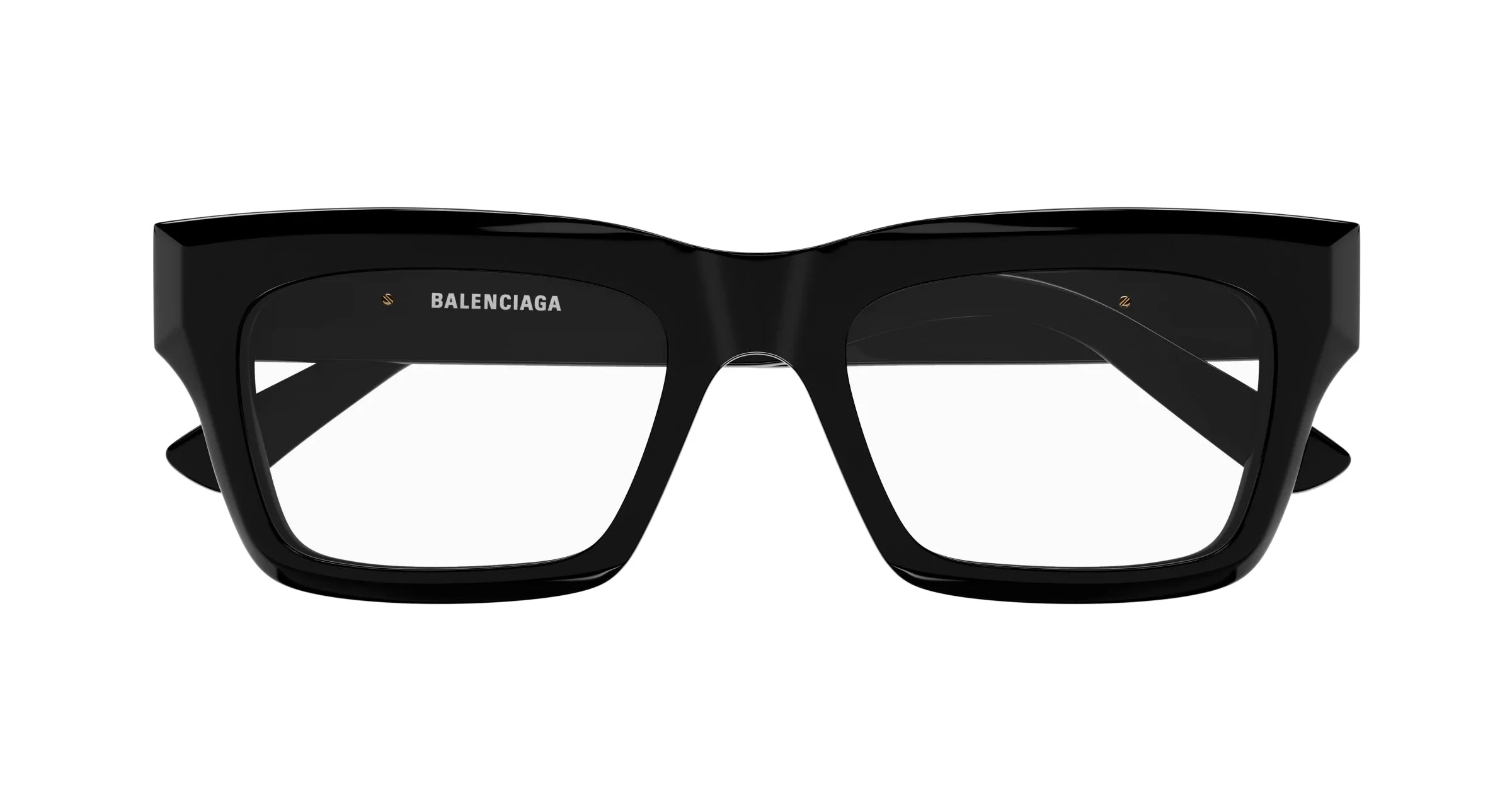 Balenciaga BB0240O 001 Montature da vista Acetato Nero Squadrata - immagine 3