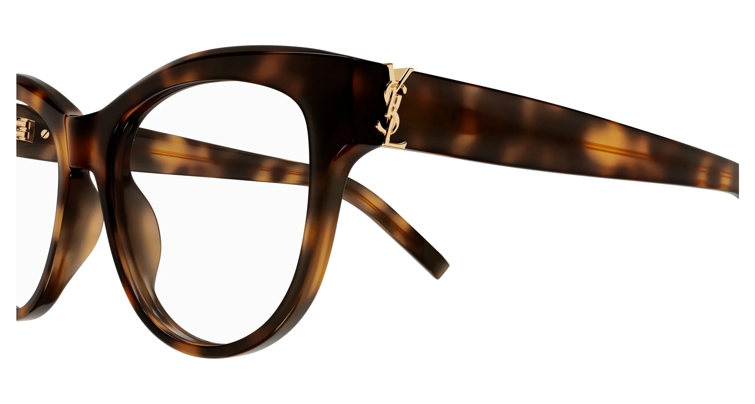 SAINT LAURENT SL M108 007 Montature da vista Acetato Havana Cat Eye ["Antiriflesso"] - immagine 3