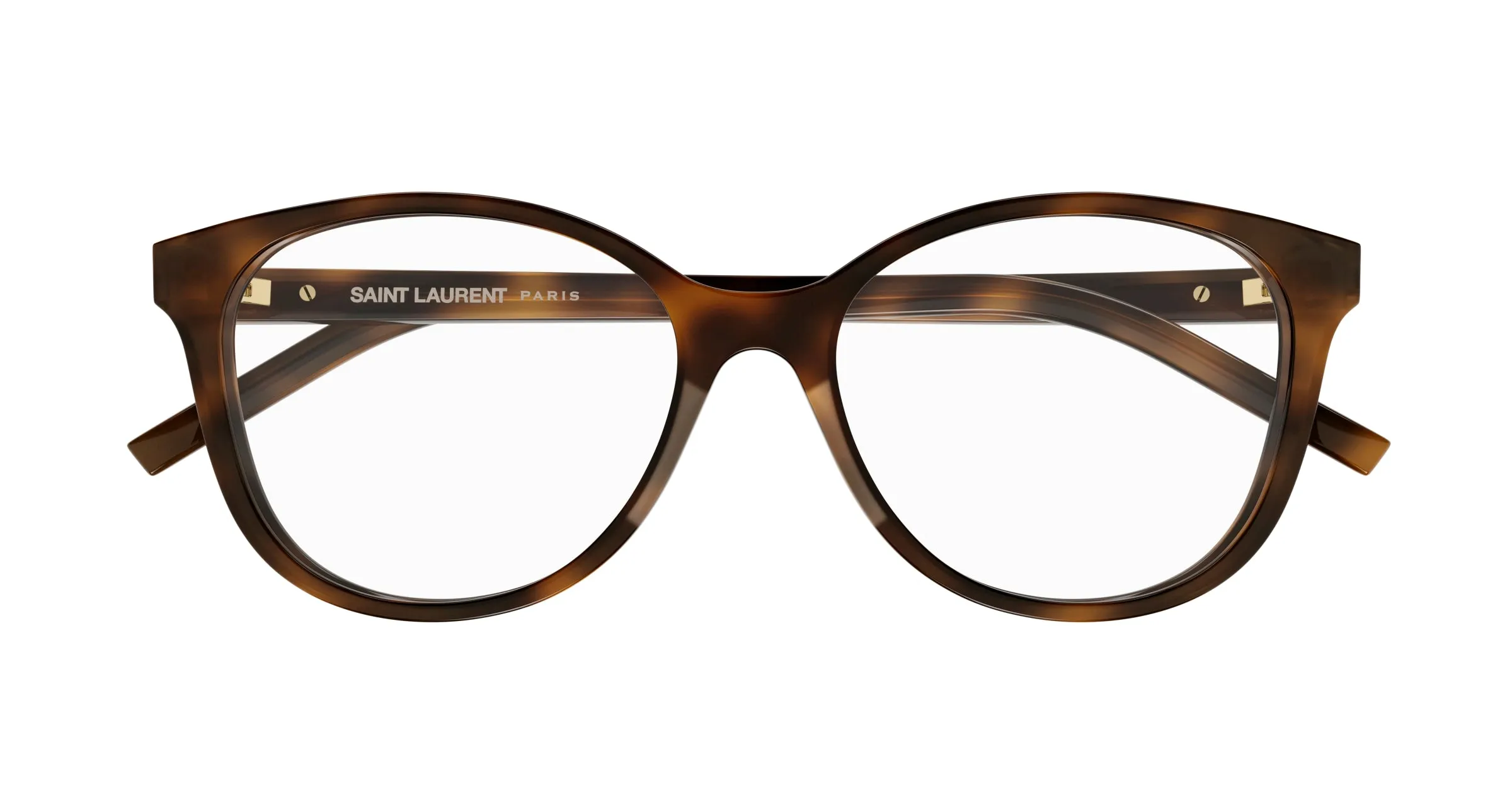 SAINT LAURENT SL M112 002 Montature da vista Acetato Havana Rotonda ["Antiriflesso"] - immagine 2