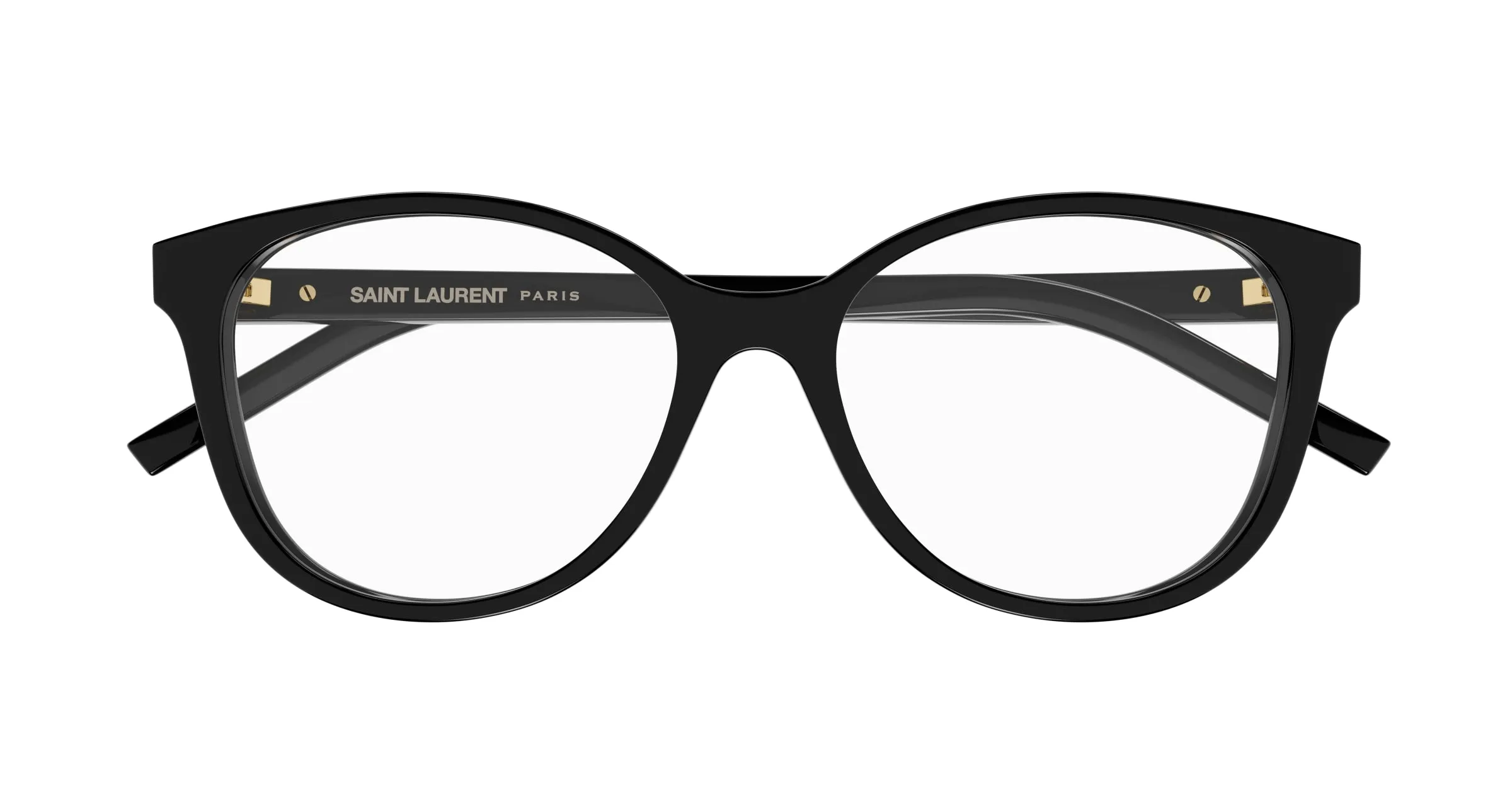 SAINT LAURENT SL M112 001 Montature da vista Acetato Nero Rotonda ["Antiriflesso"] - immagine 2