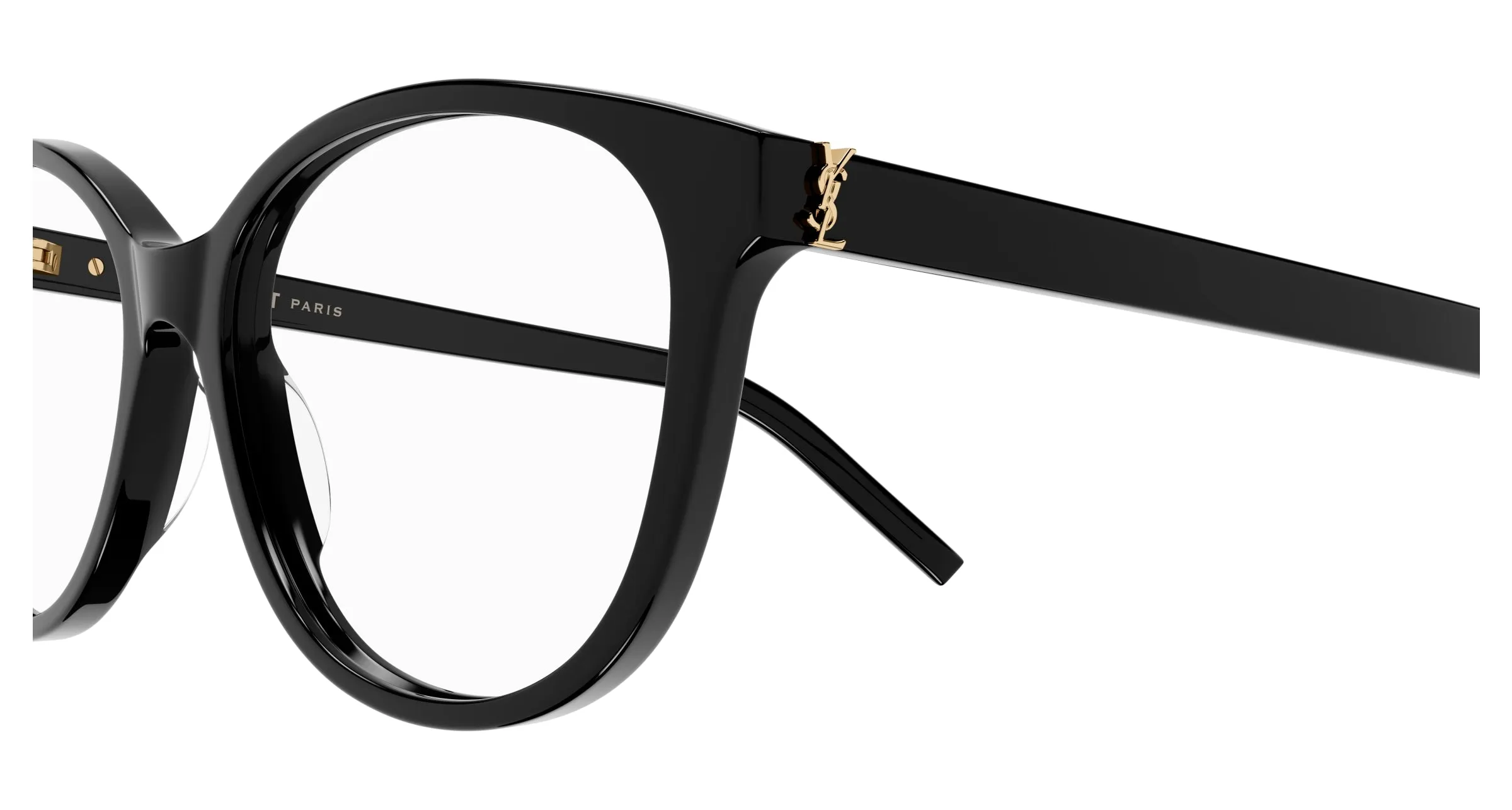 SAINT LAURENT SL M112 001 Montature da vista Acetato Nero Rotonda ["Antiriflesso"] - immagine 3