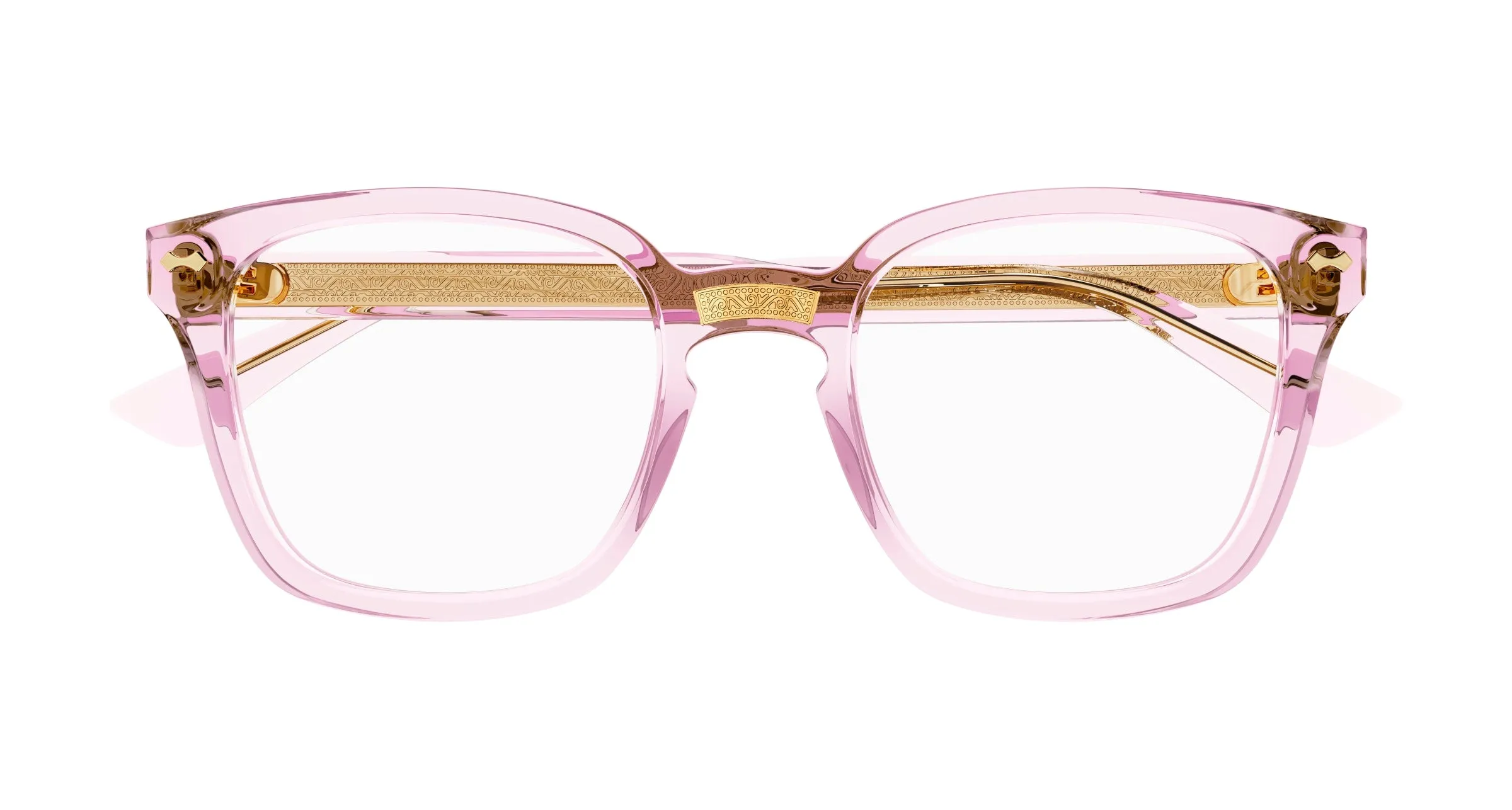 Gucci GG0184O 013 Montature da vista Acetato Rosa Squadrata - immagine 2