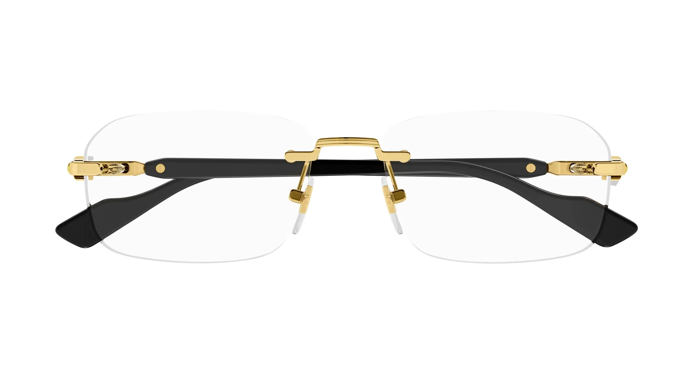 Gucci GG1221O 001 Montature da vista Metallo Oro Squadrata - immagine 2