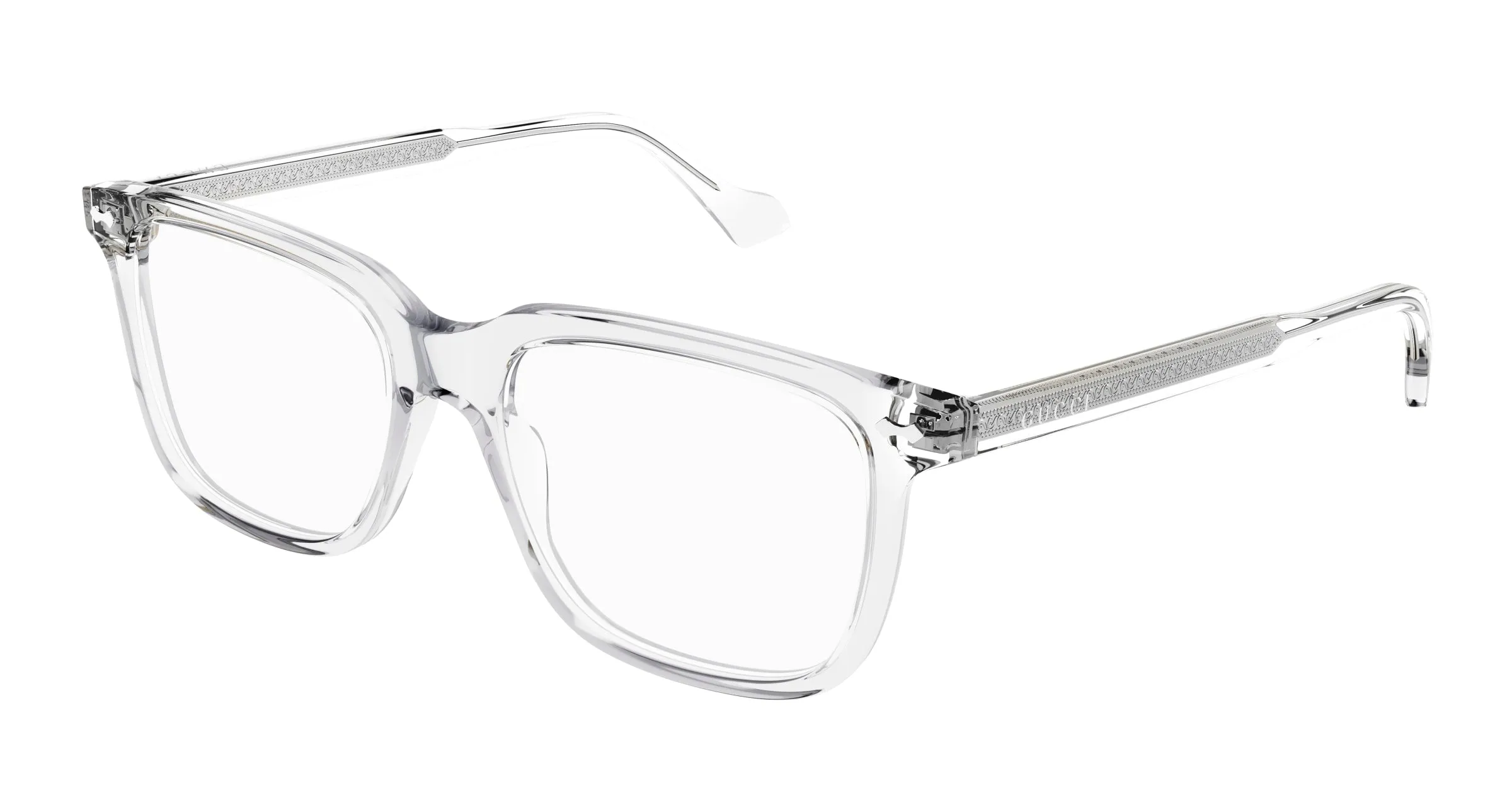 Gucci GG0737O 018 Montature da vista Acetato Trasparente Squadrata - immagine 1