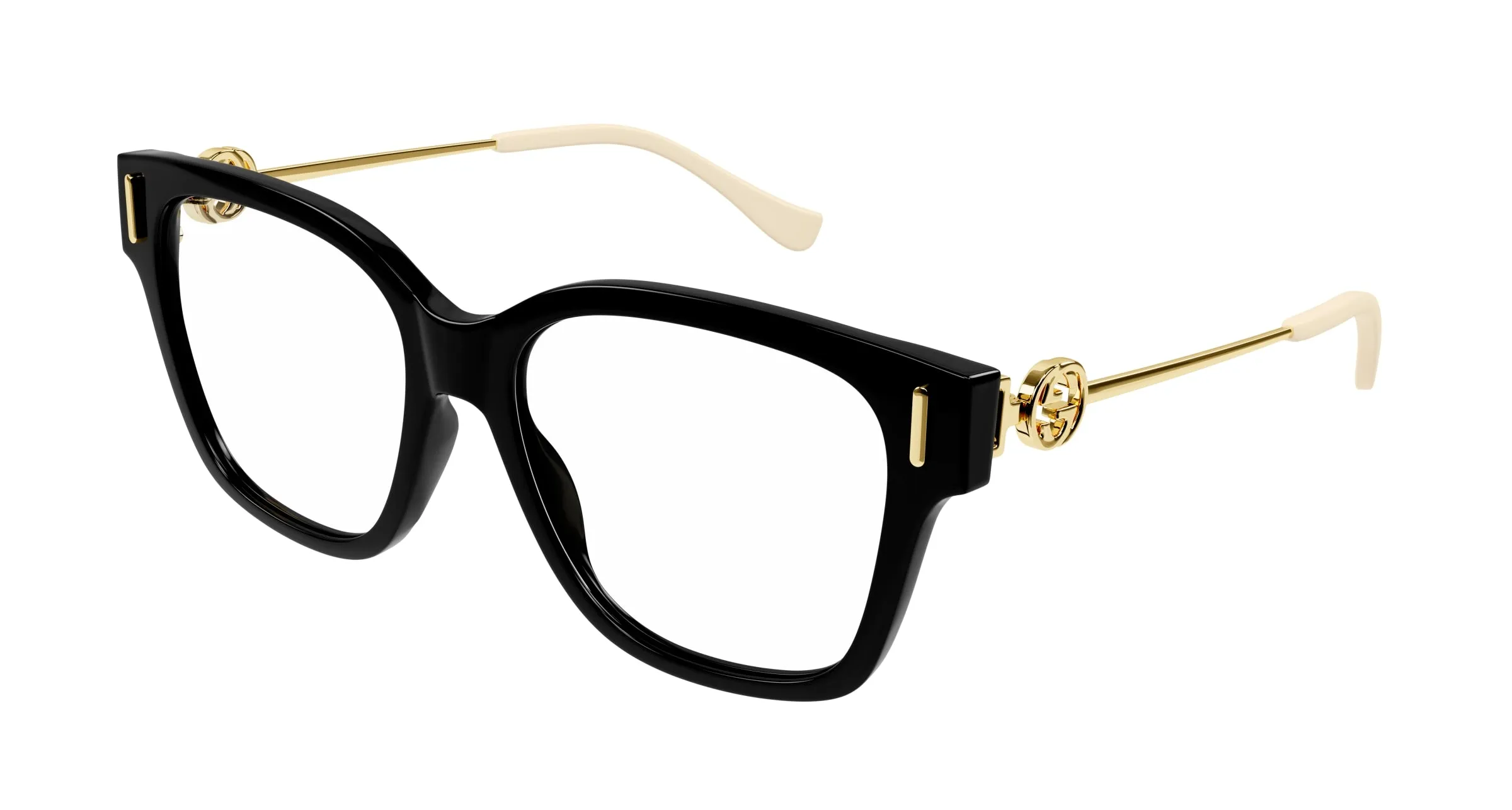 Gucci GG1204O 001 Montature da vista Acetato Nero Squadrata - immagine 1