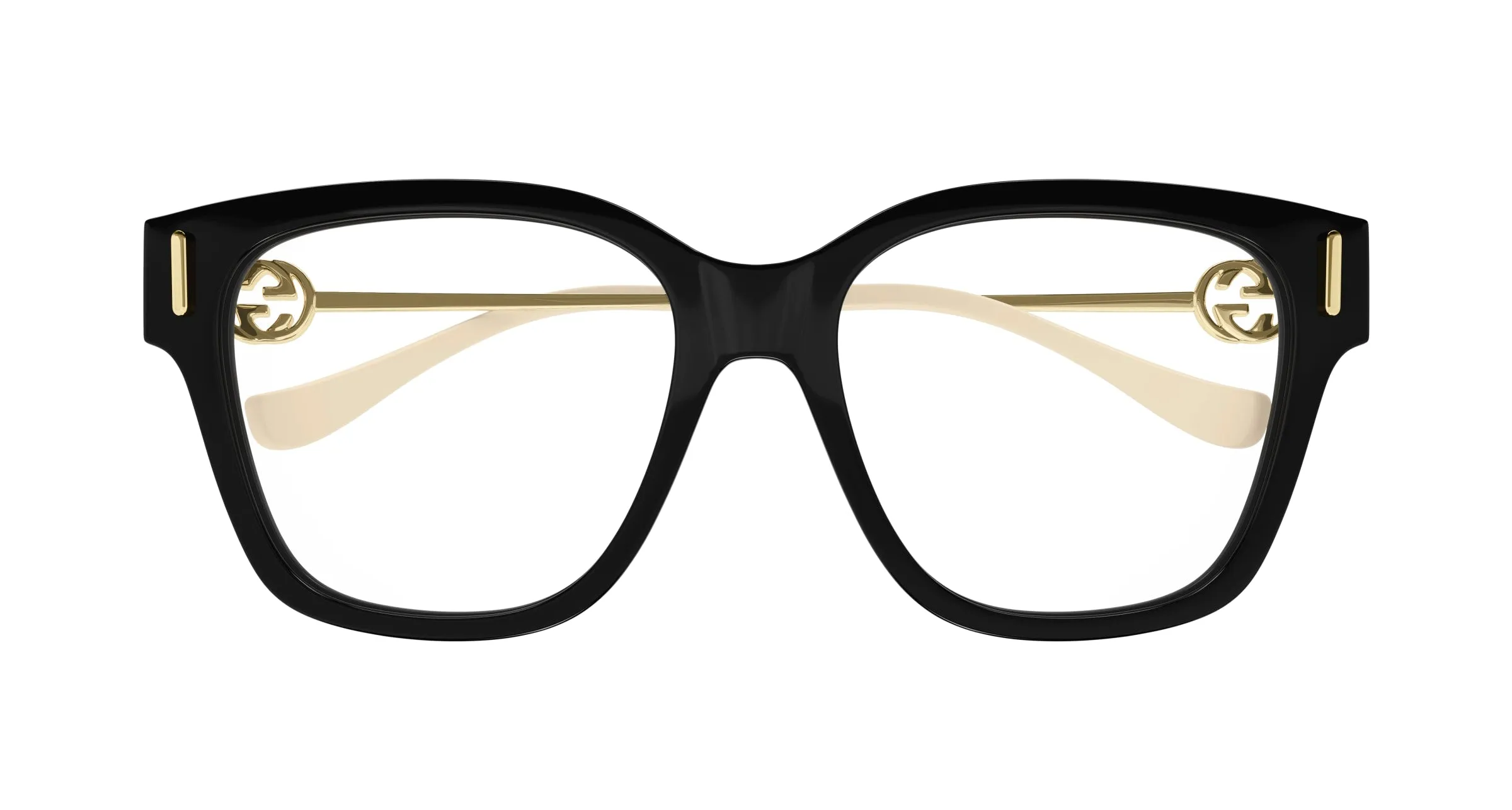 Gucci GG1204O 001 Montature da vista Acetato Nero Squadrata - immagine 2