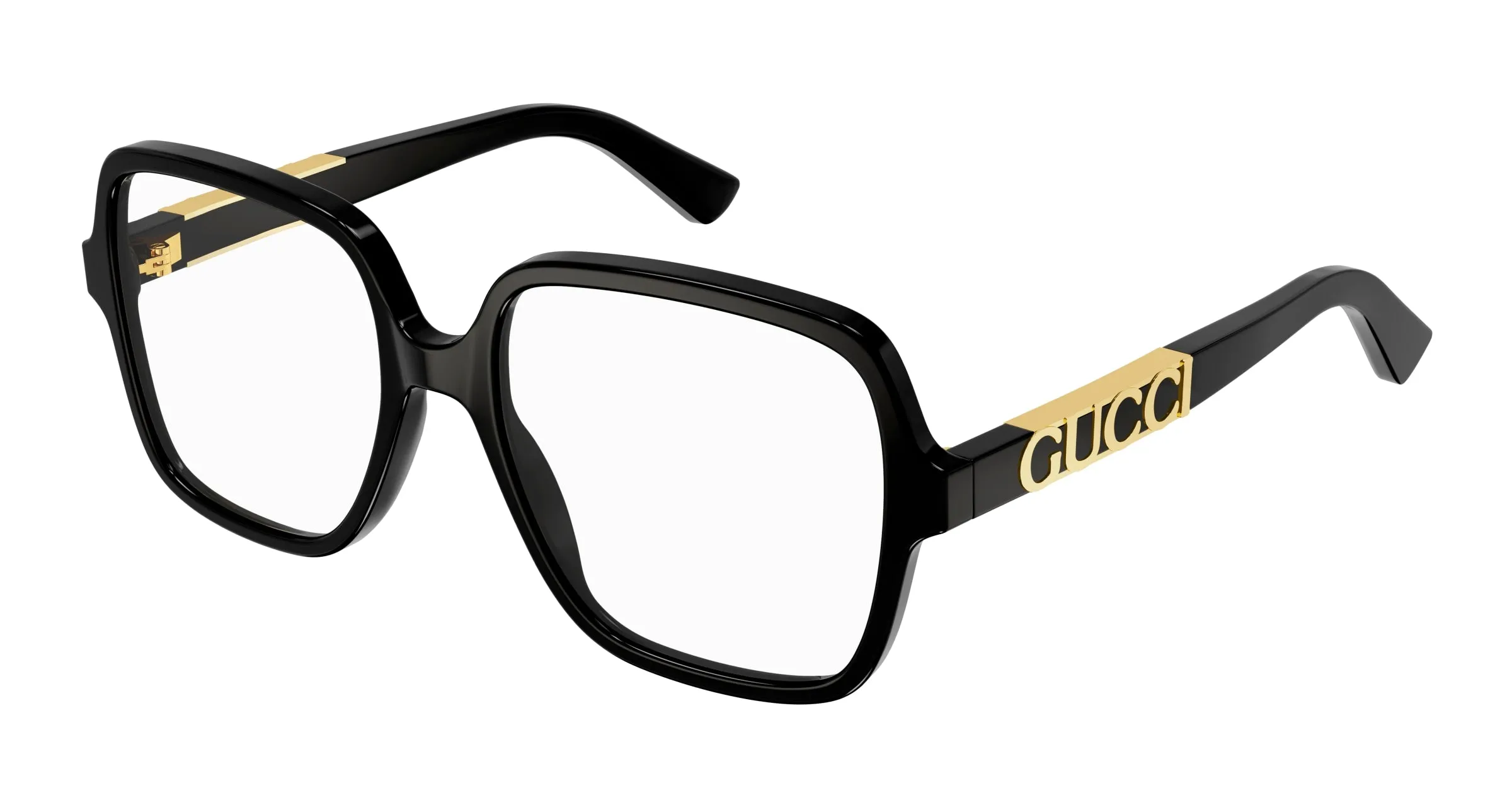 Gucci GG1193O 001 Montature da vista Acetato Nero Squadrata - immagine 1