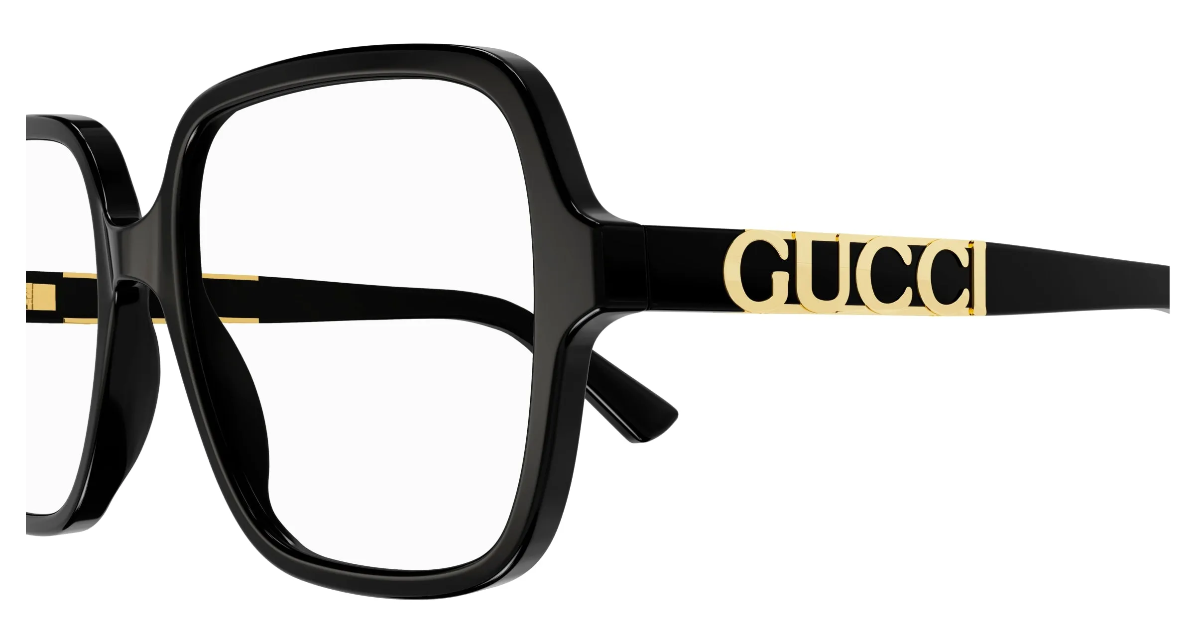 Gucci GG1193O 001 Montature da vista Acetato Nero Squadrata - immagine 3
