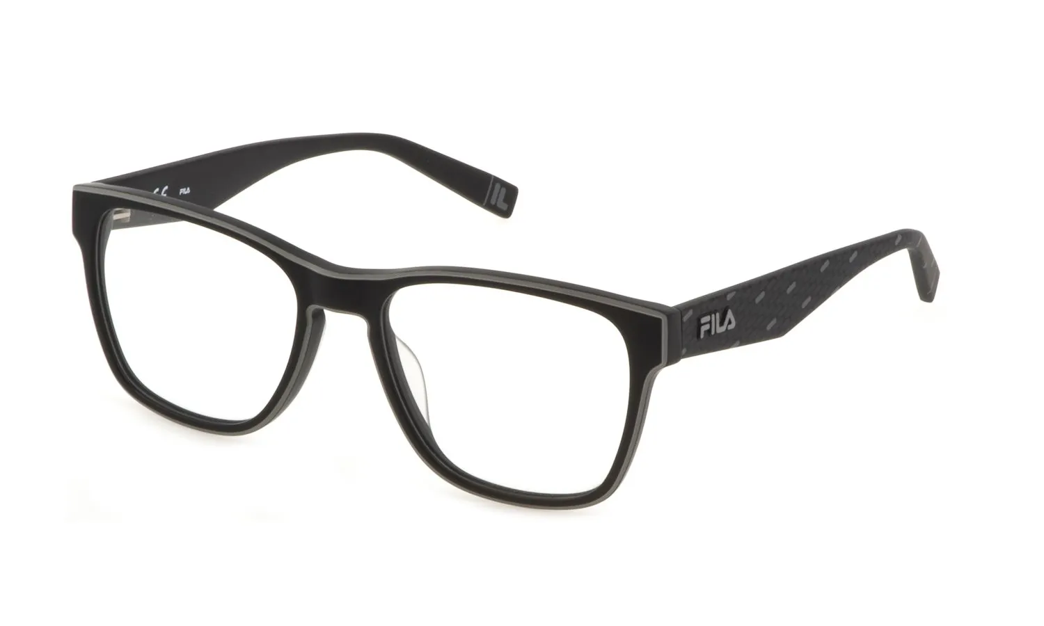 Fila VFI115 703 Montature da vista Acetato Nero Squadrata - immagine 1
