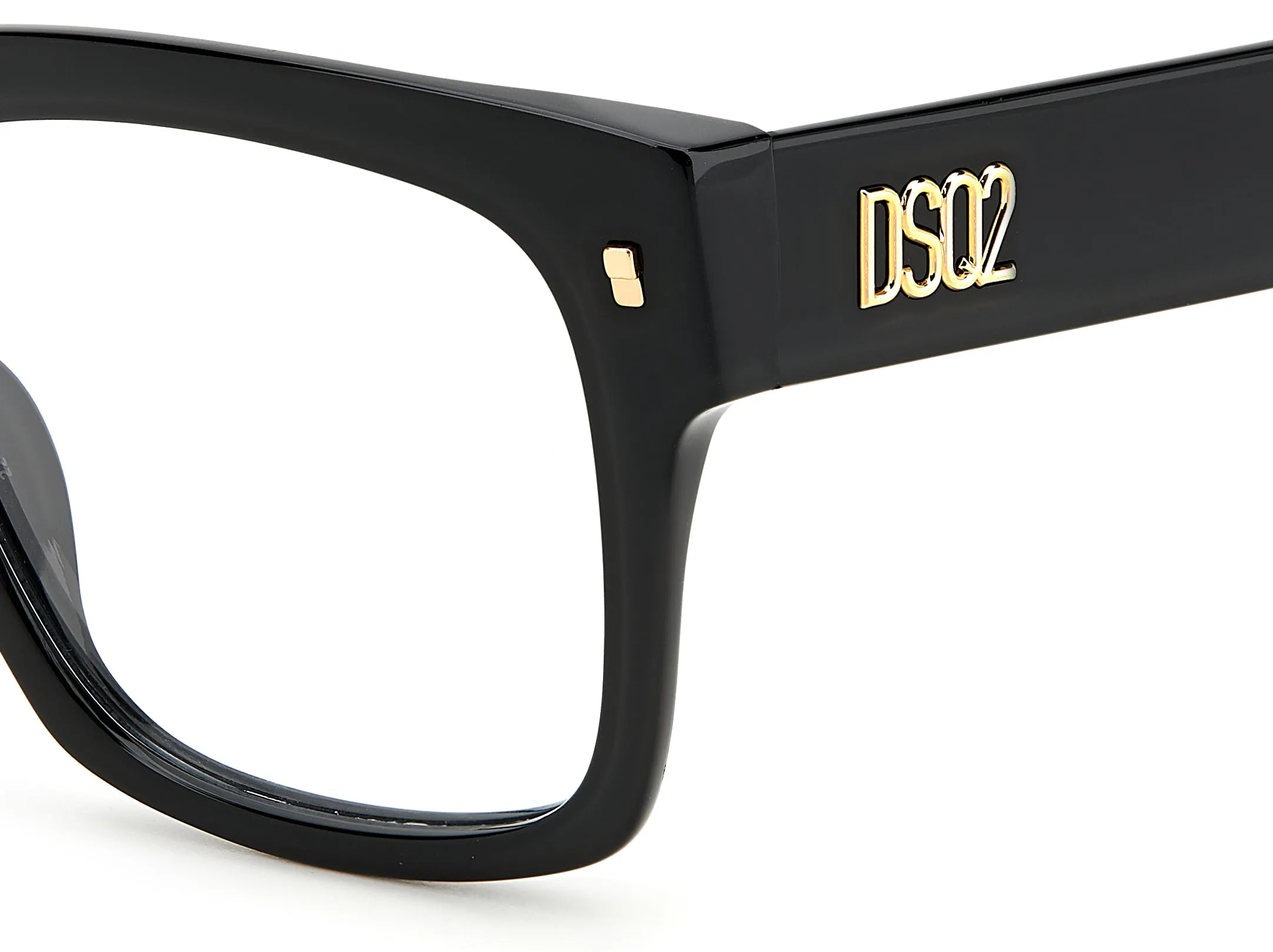 Dsquared2 D2 0066 807 Montature da vista Acetato Nero Squadrata - immagine 3