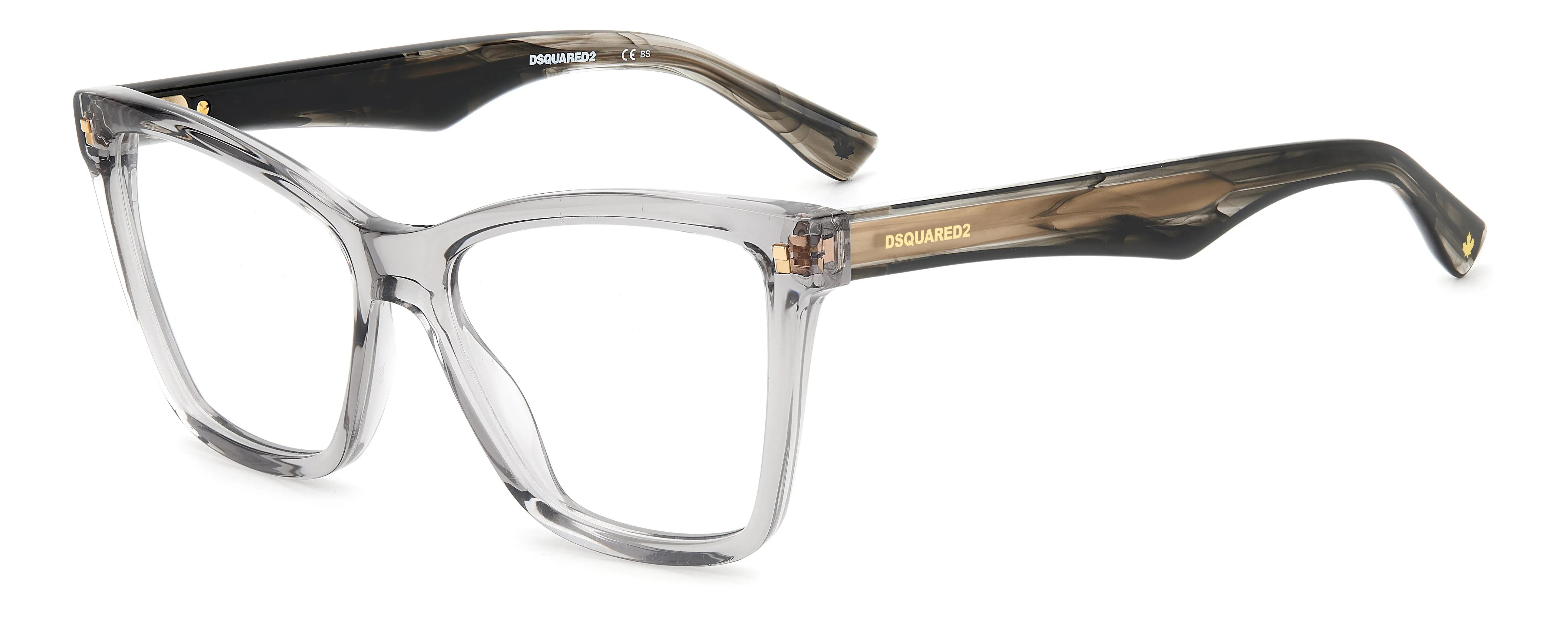 Dsquared2 D2 0059 KB7 Montature da vista Acetato Grigio Farfalla - immagine 1