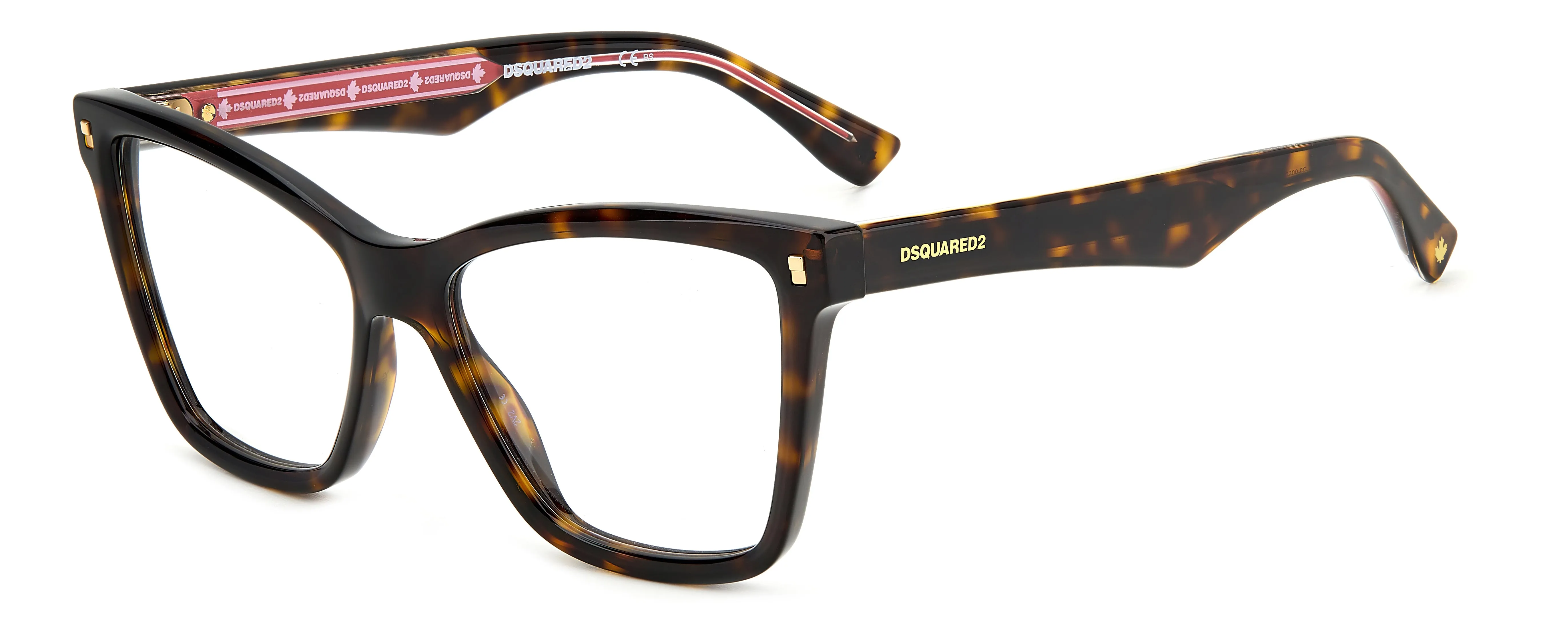 Dsquared2 D2 0059 086 Montature da vista Acetato Havana Farfalla - immagine 1