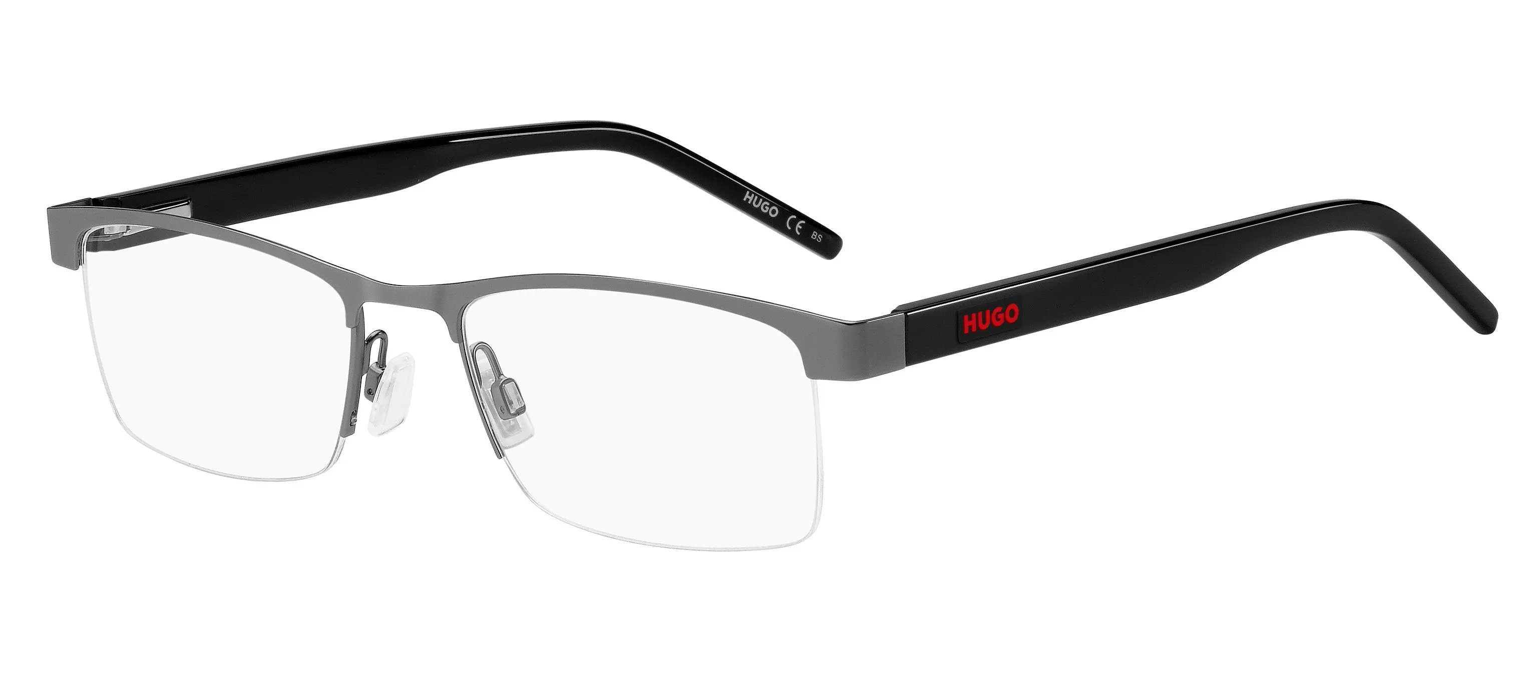 Hugo Boss HG 1199 R80 Montature da vista Acciaio Canna di Fucile opaco Squadrata - immagine 1
