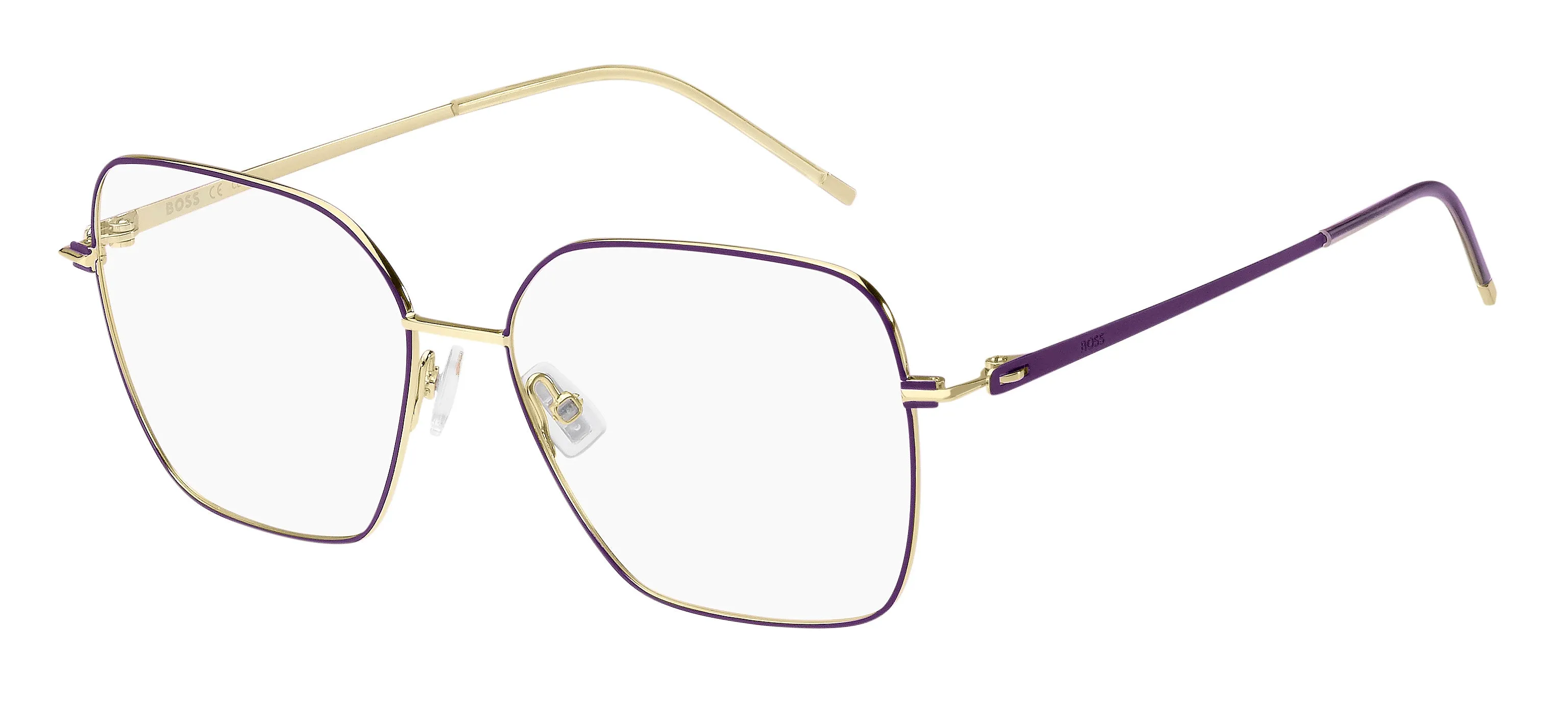 Hugo Boss BOSS 1464 S9E Montature da vista Acciaio Oro/Viola Squadrata - immagine 1