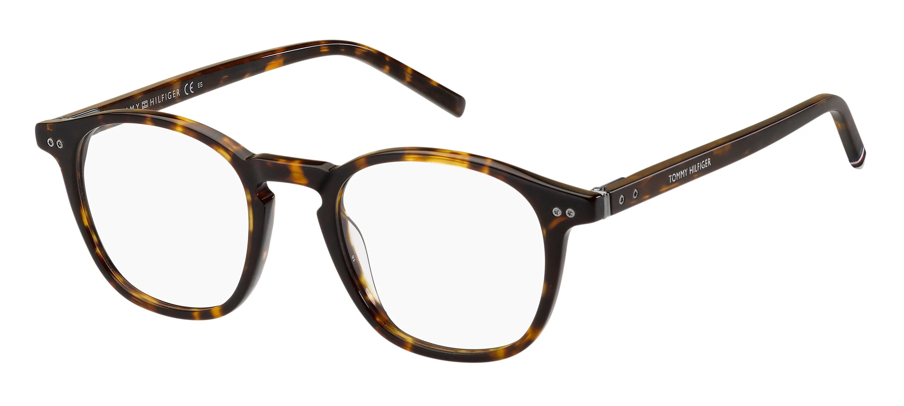 Tommy Hilfiger TH 1941 086 Montature da vista Bio-acetato Havana Rotonda - immagine 1