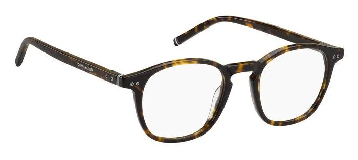 Tommy Hilfiger TH 1941 086 Montature da vista Bio-acetato Havana Rotonda - immagine 2