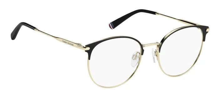 Tommy Hilfiger TH 1959 2M2 Montature da vista Acciaio Nero/Oro Rotonda - immagine 2