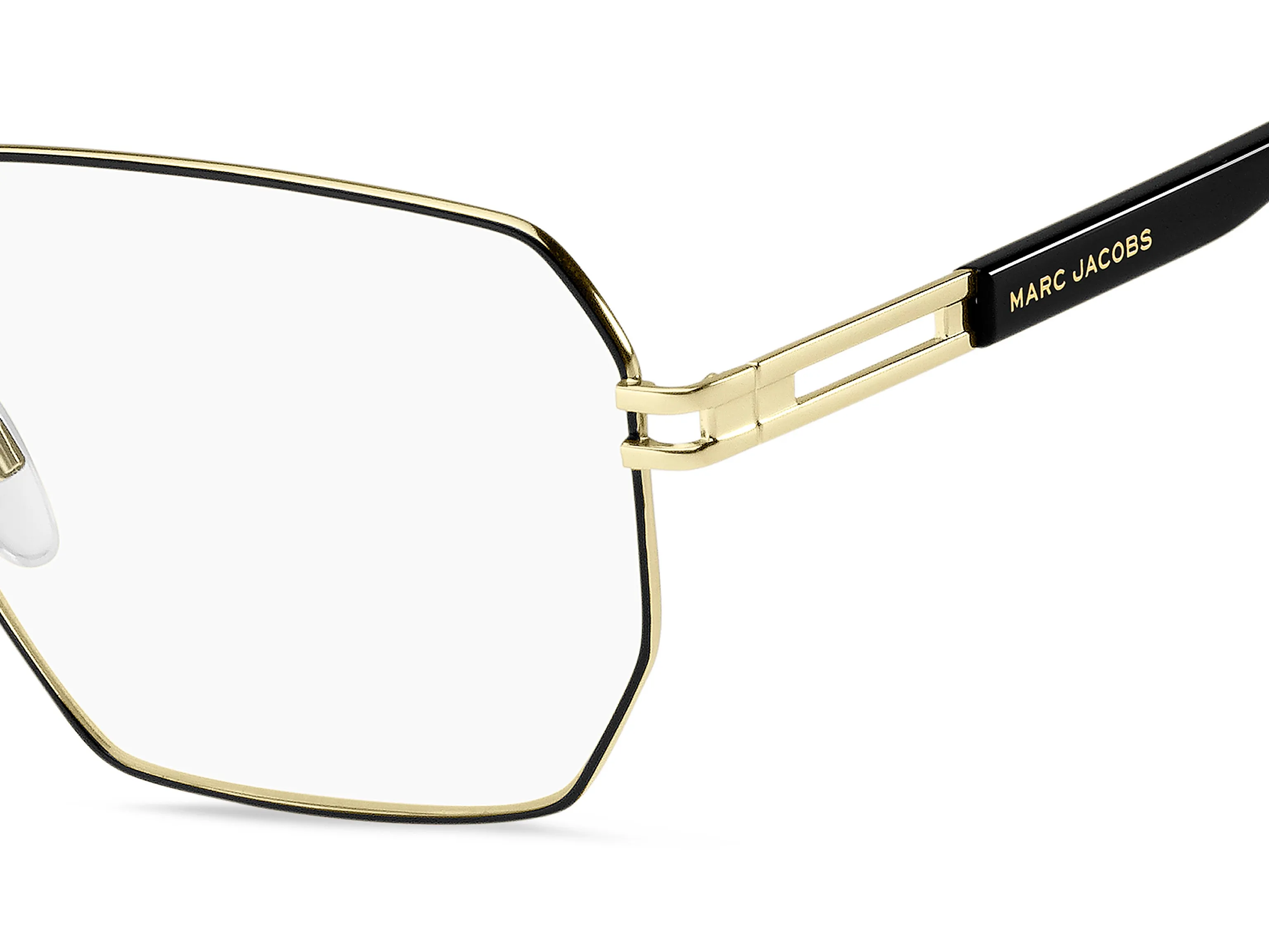 Marc Jacobs MARC 635 RHL Montature da vista Metallo Oro / Nero Squadrata - immagine 3