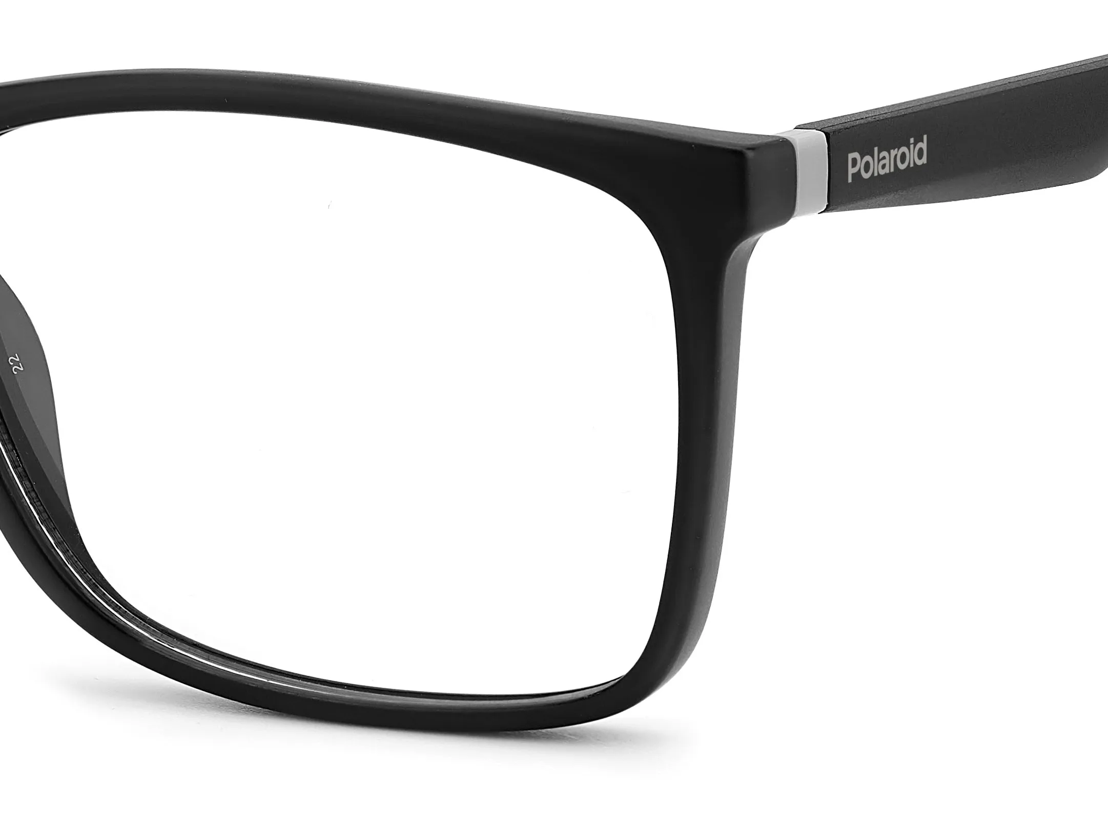 Polaroid PLD D477 08A Montature da vista Bio Poliammide Nero/Grigio Squadrata - immagine 4