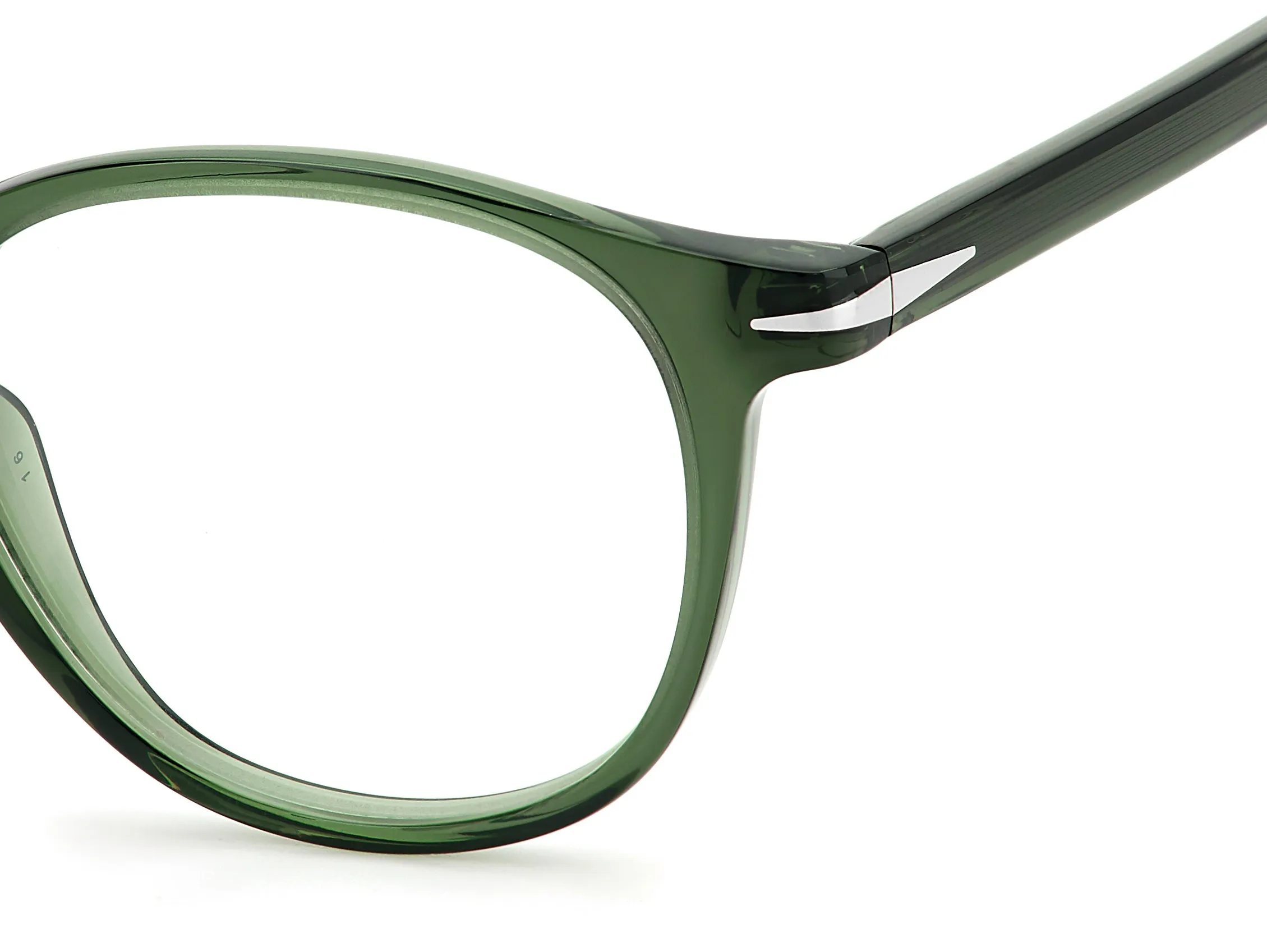 DAVID BECKHAM DB 1018 1ED Montature da vista Acetato Verde Rotonda - immagine 3
