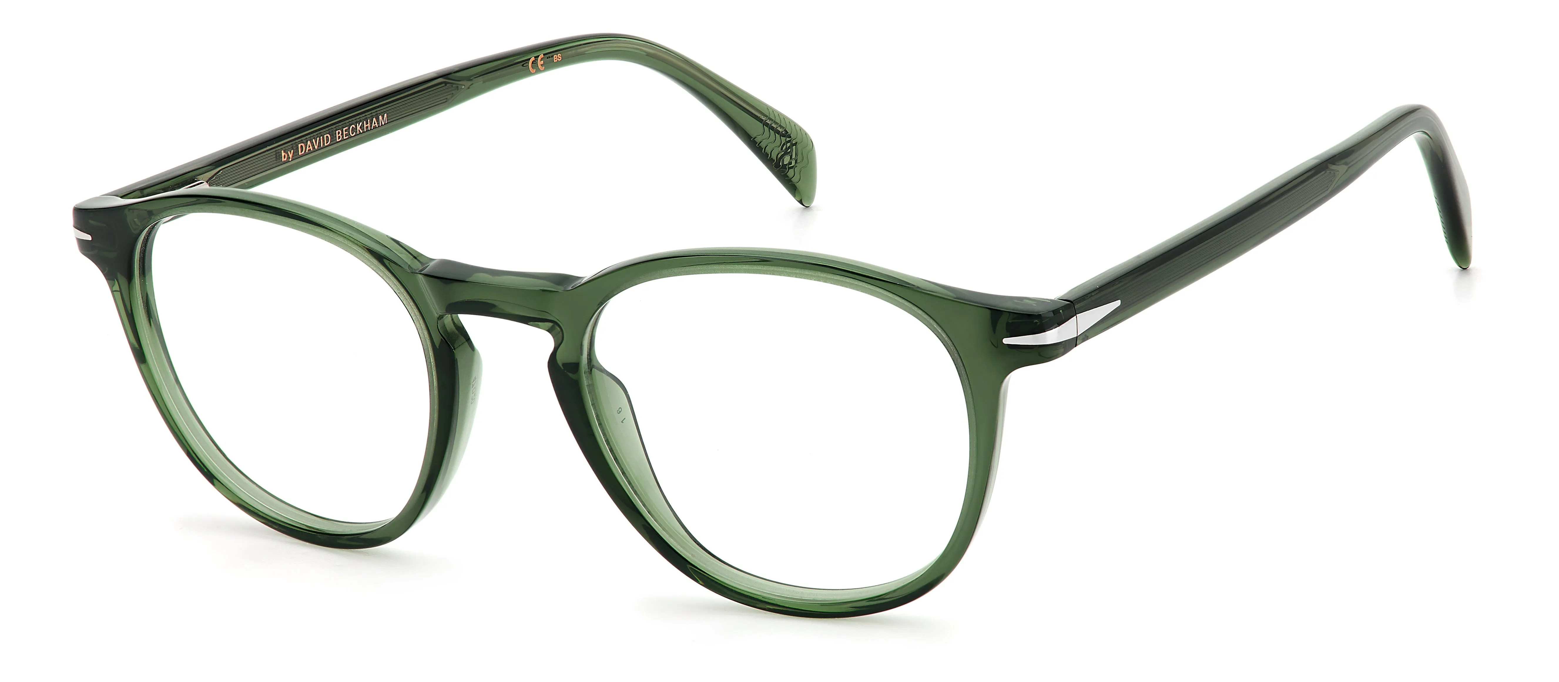 DAVID BECKHAM DB 1018 1ED Montature da vista Acetato Verde Rotonda - immagine 1