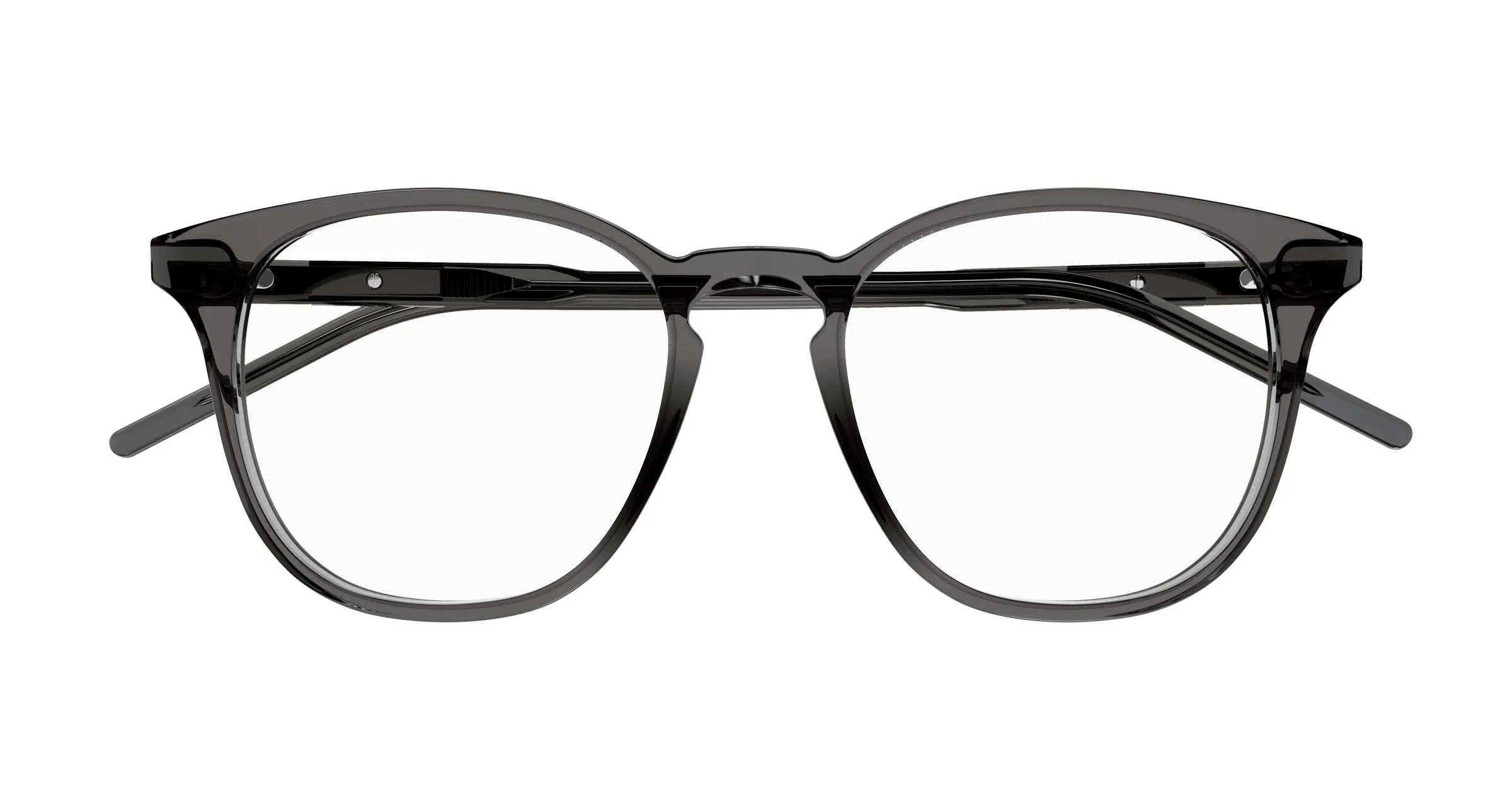 Gucci GG1157O 005 Montature da vista Acetato Grigio Rotonda - immagine 2