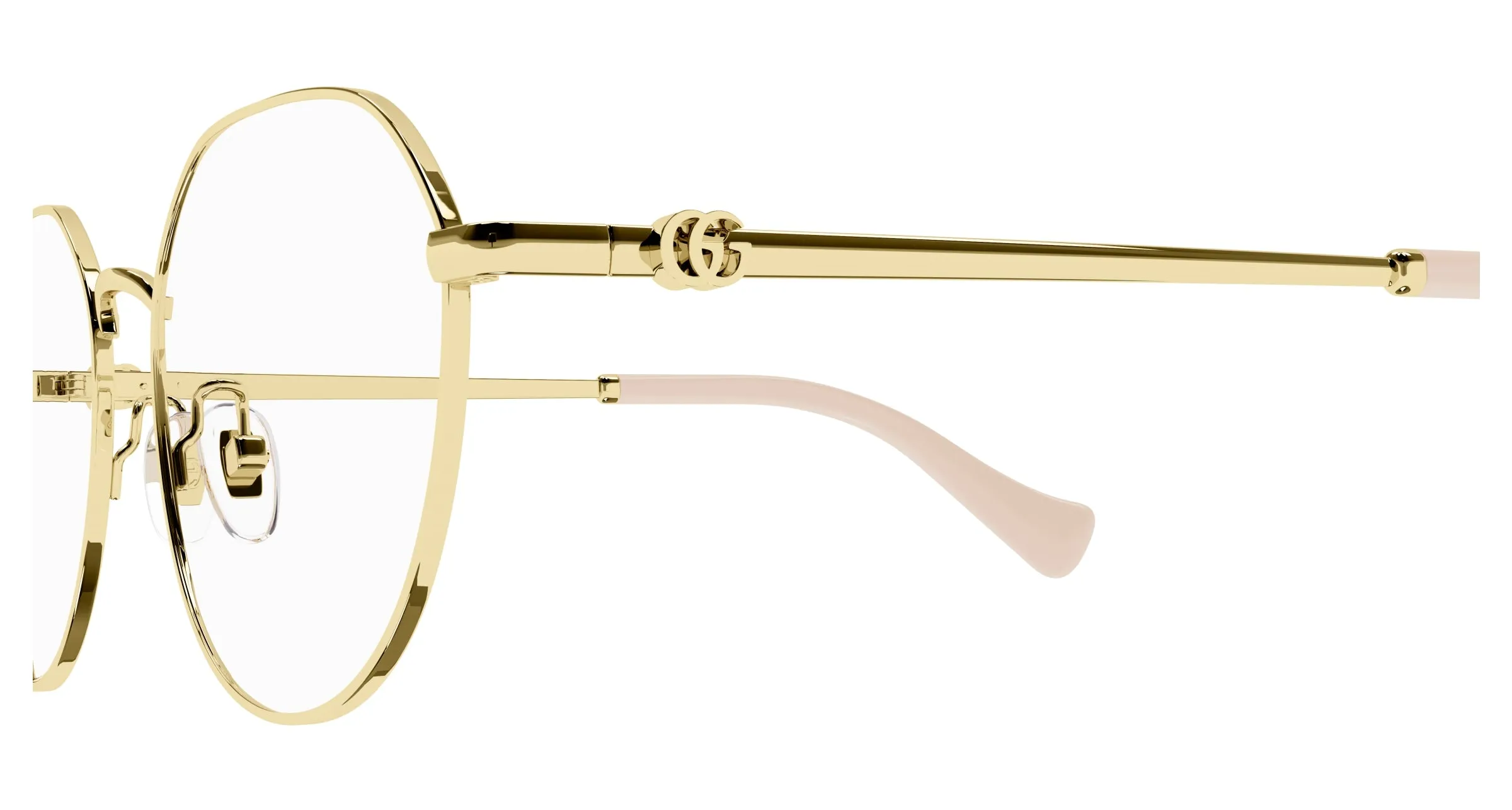 Gucci GG1145O 003 Montature da vista Metallo Oro Rotonda - immagine 3