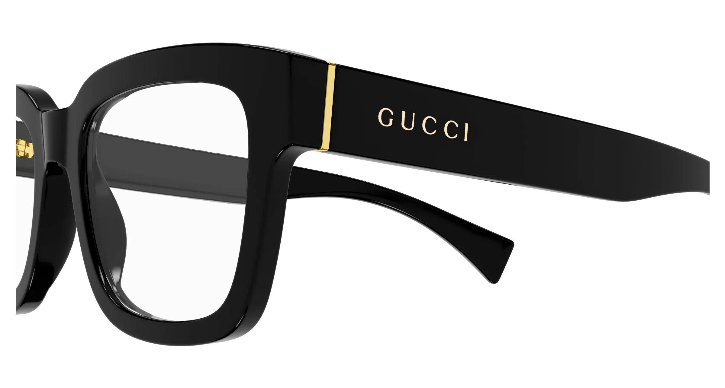 Gucci GG1138O 001 Montature da vista Acetato Nero Squadrata - immagine 3