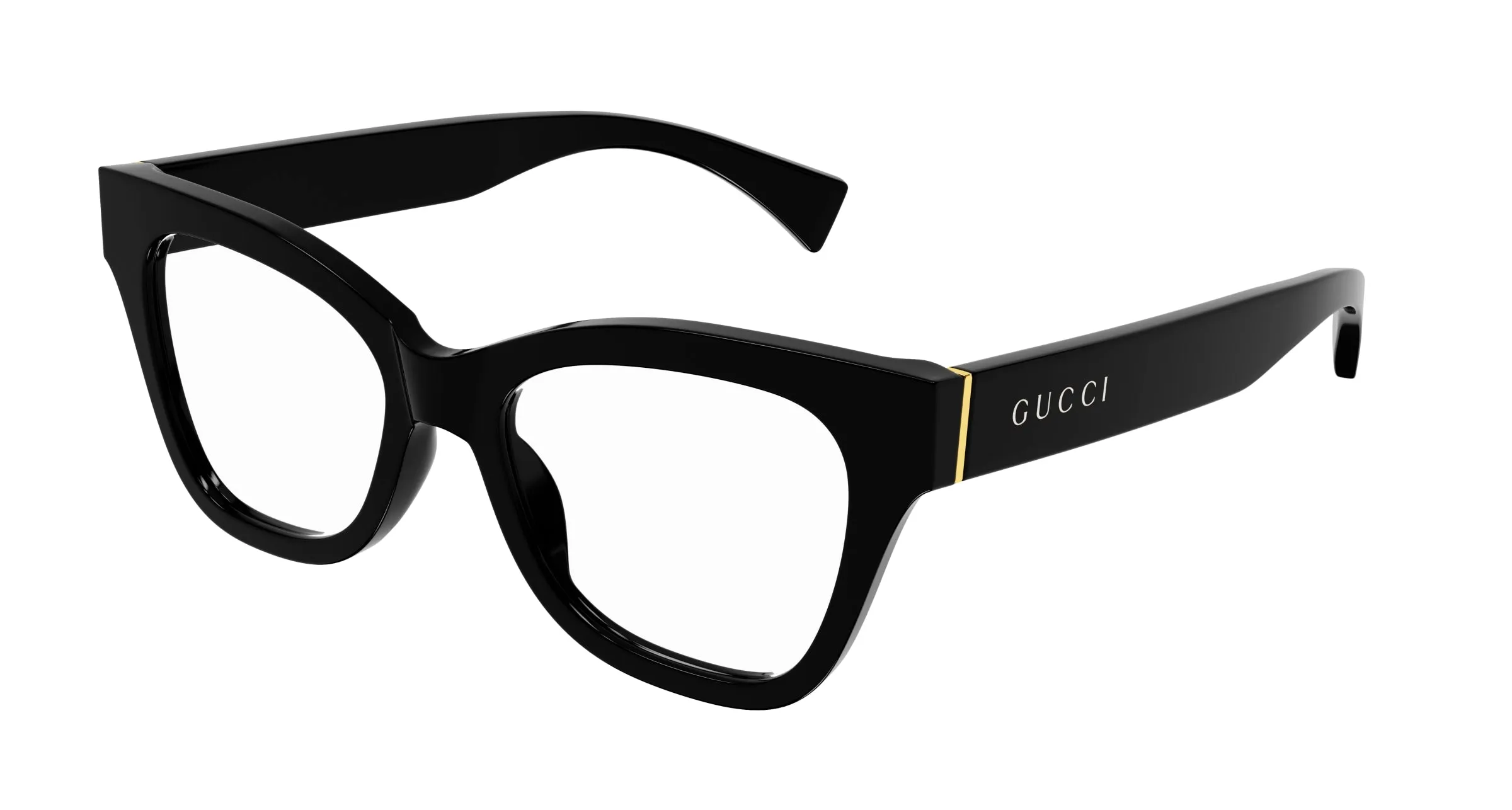 Gucci GG1133O 001 Montature da vista Acetato Nero Cat Eye - immagine 1