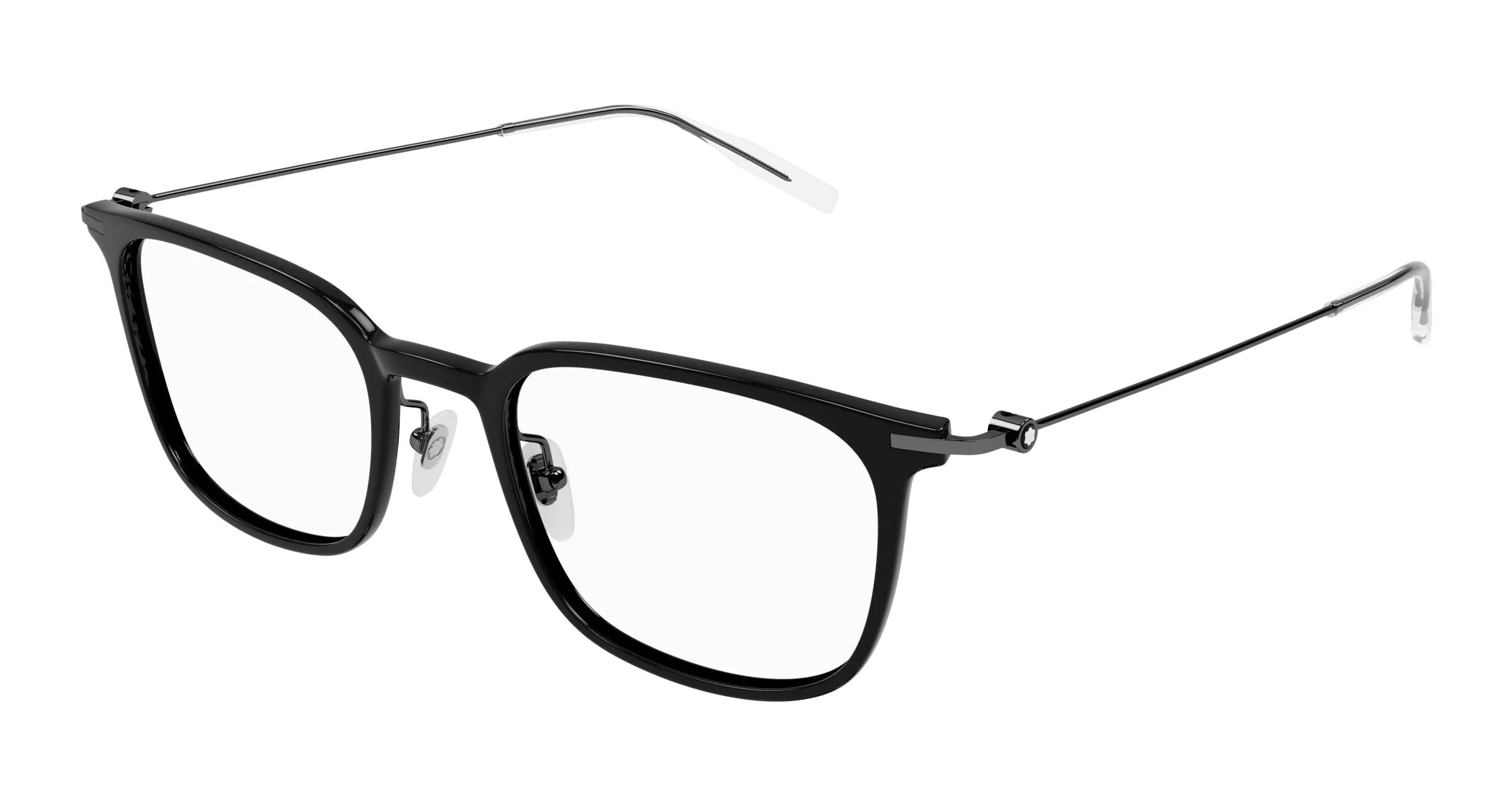 Montblanc MB0100O 005 Montature da vista Plastica Nero Squadrata - immagine 1