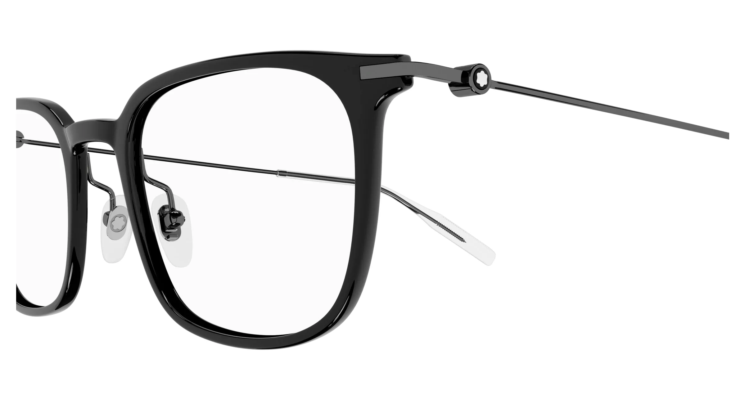 Montblanc MB0100O 005 Montature da vista Plastica Nero Squadrata - immagine 3