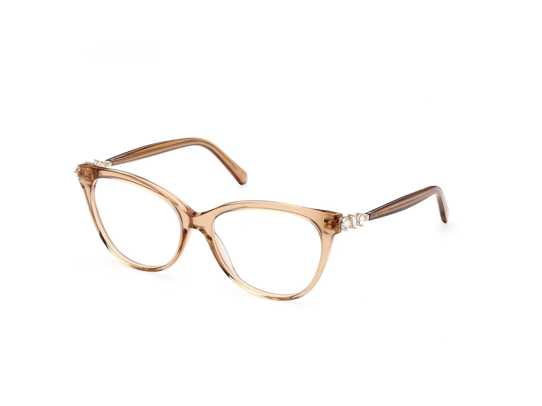 Swarovski SK5441 047 Montature da vista outlet Acetato Marrone chiaro Cat Eye Normale - immagine 1