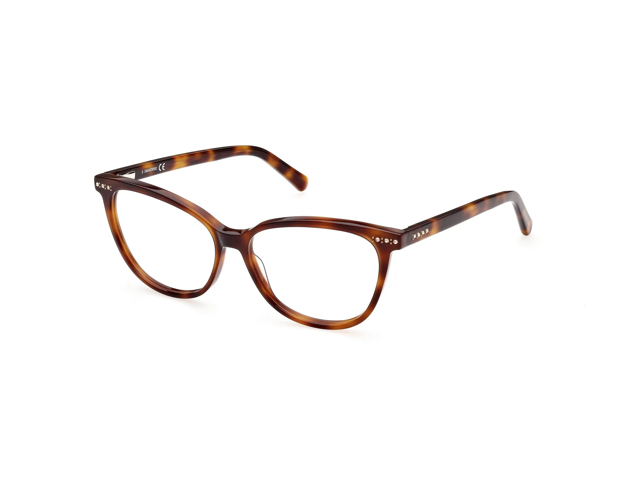 Swarovski SK5428 052 Montature da vista outlet Acetato Havana Cat Eye Normale - immagine 1