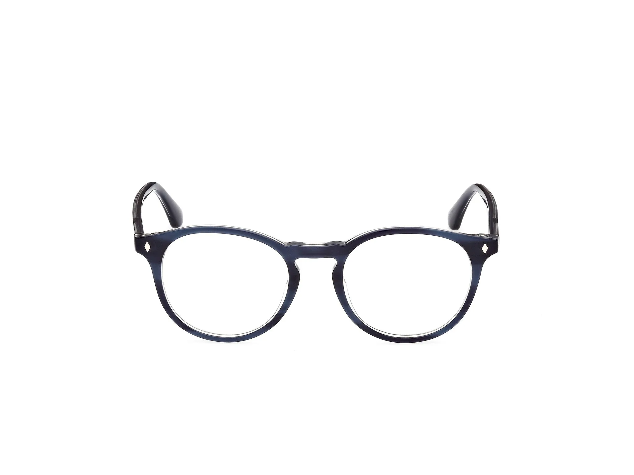 Web WE5387 92 Montature da vista Acetato Blu Rotonda Normale - immagine 2