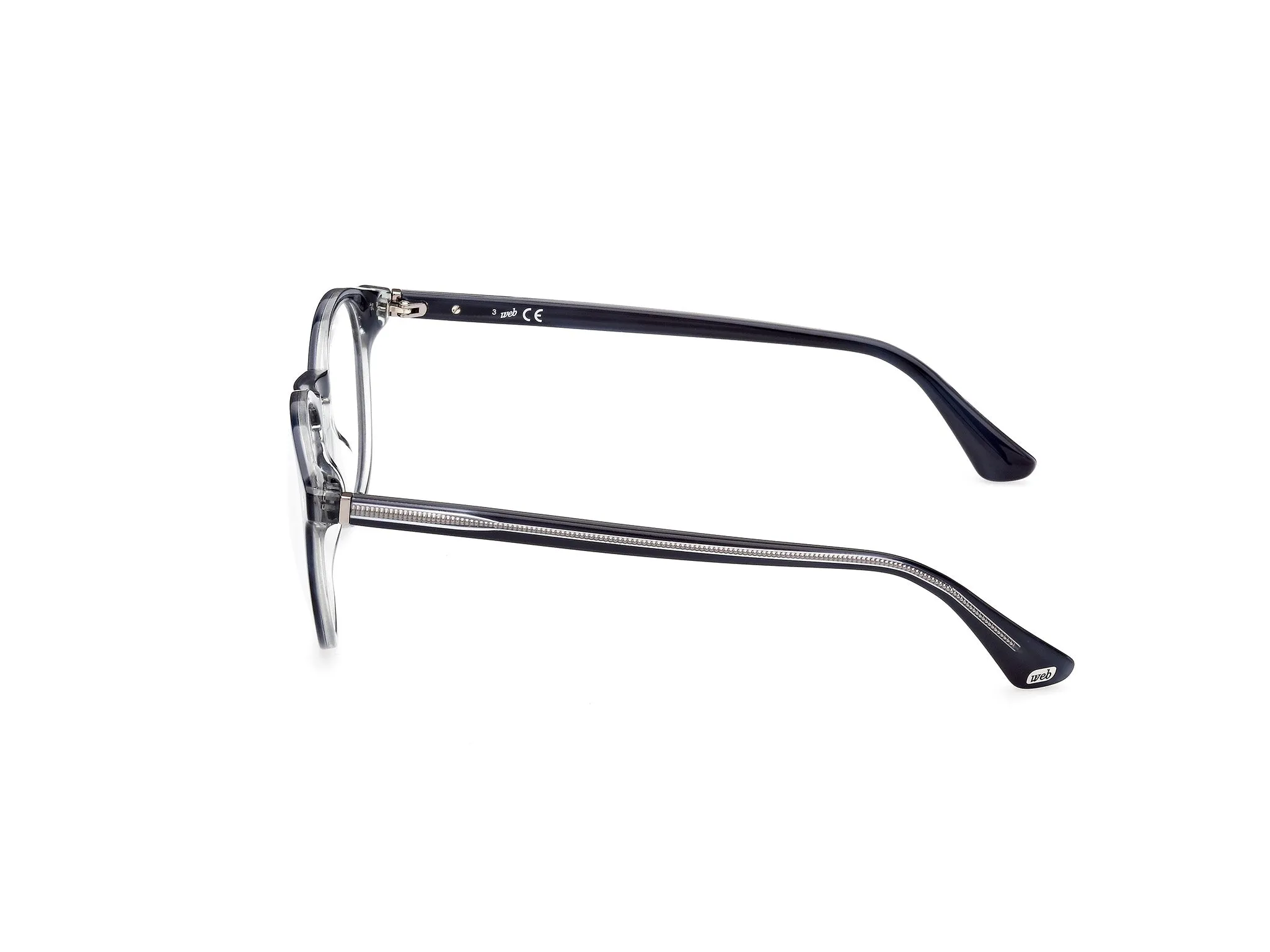 Web WE5387 92 Montature da vista Acetato Blu Rotonda Normale - immagine 3