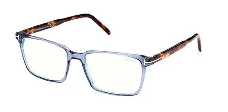 TOM FORD FT5802-B 90 Montature da vista Acetato Blu Squadrata Normale - immagine 1