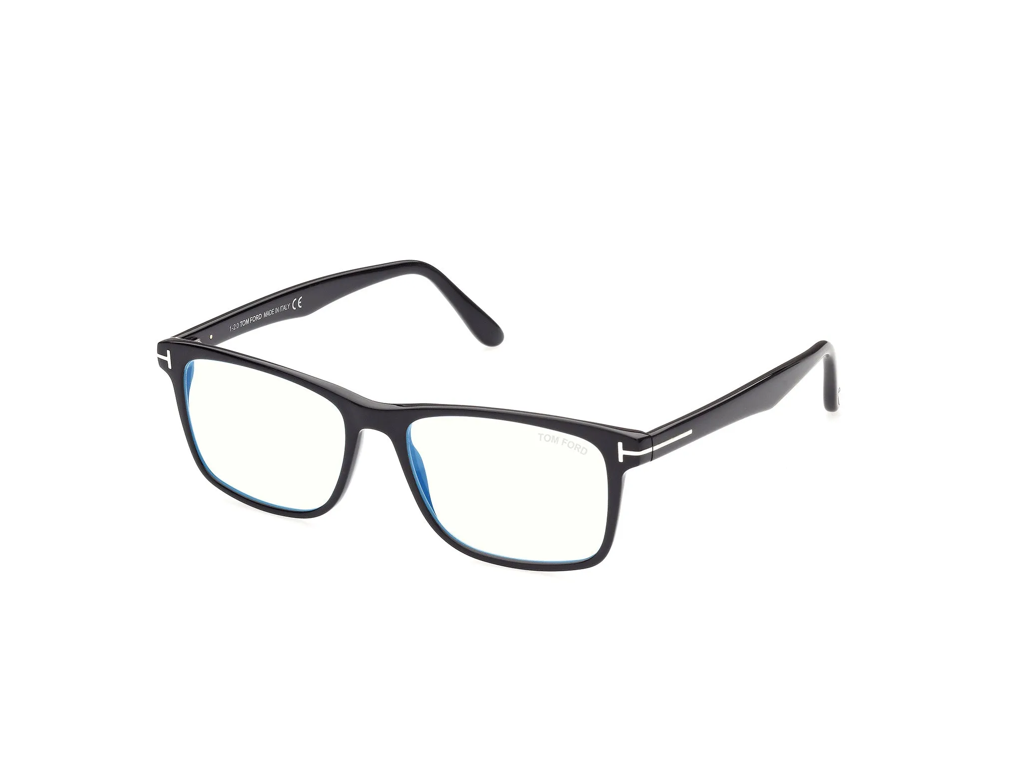 TOM FORD FT5752-B 1 Montature da vista Acetato Nero Squadrata Anti-luce blu - immagine 1