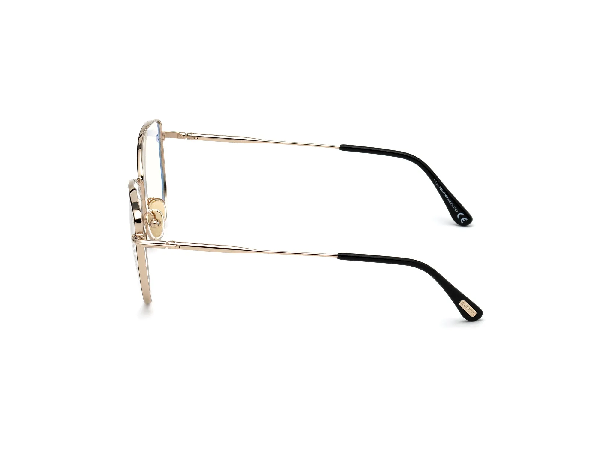 TOM FORD FT5667-B 5 Montature da vista Metallo Nero Cat Eye Normale Anti luce blu - per PC - immagine 3