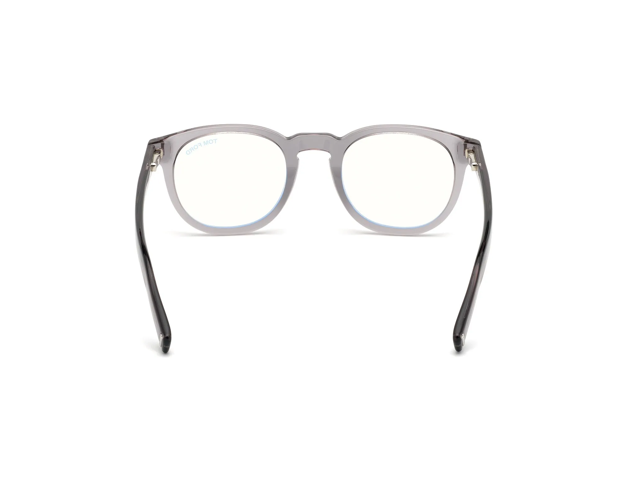 TOM FORD FT5629-B 20 Montature da vista Acetato Grigio Rotonda Anti-luce blu - immagine 4