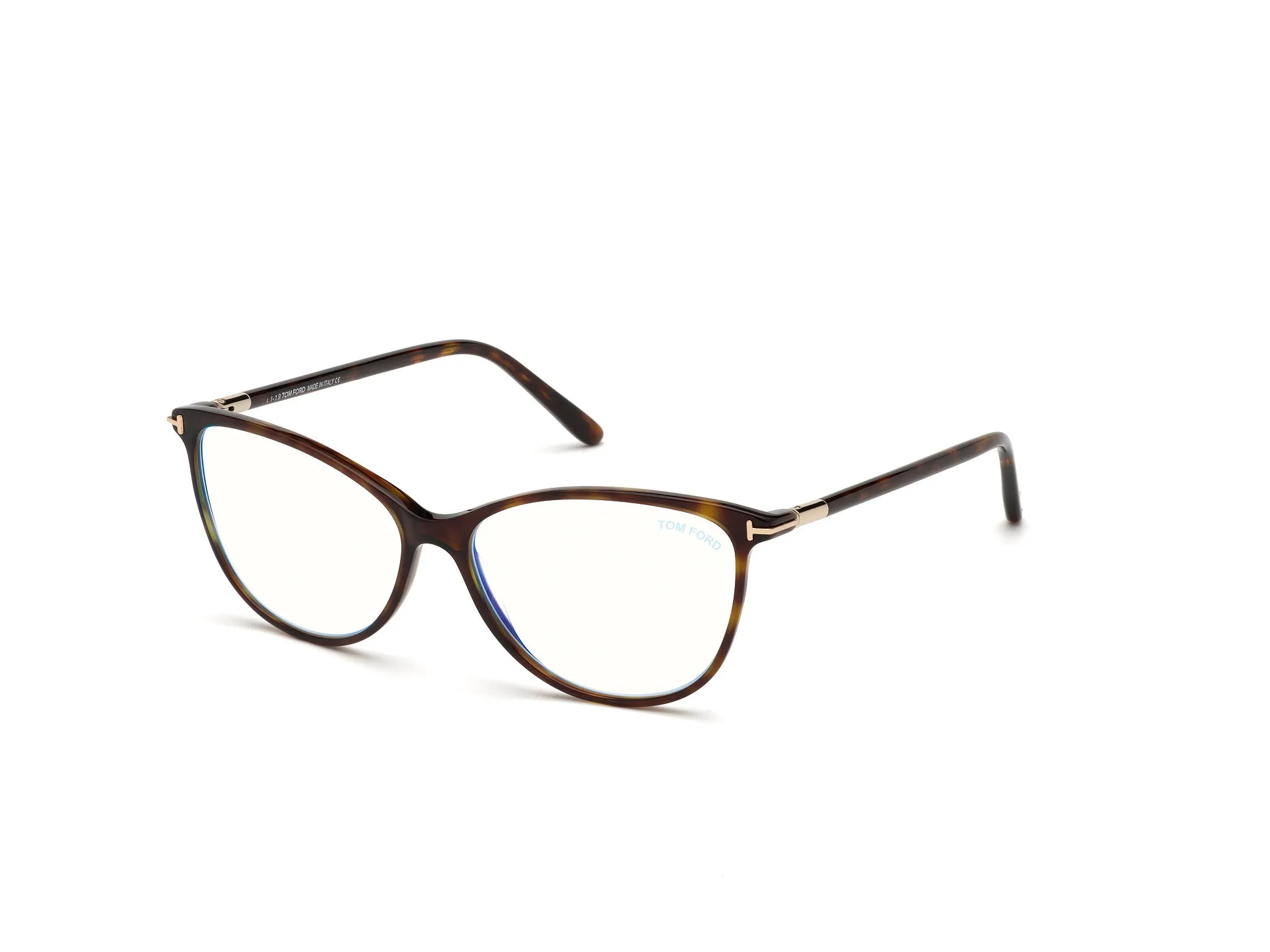 TOM FORD FT5616-B 52 Montature da vista Acetato Havana Squadrata Normale Anti luce blu - per PC - immagine 1