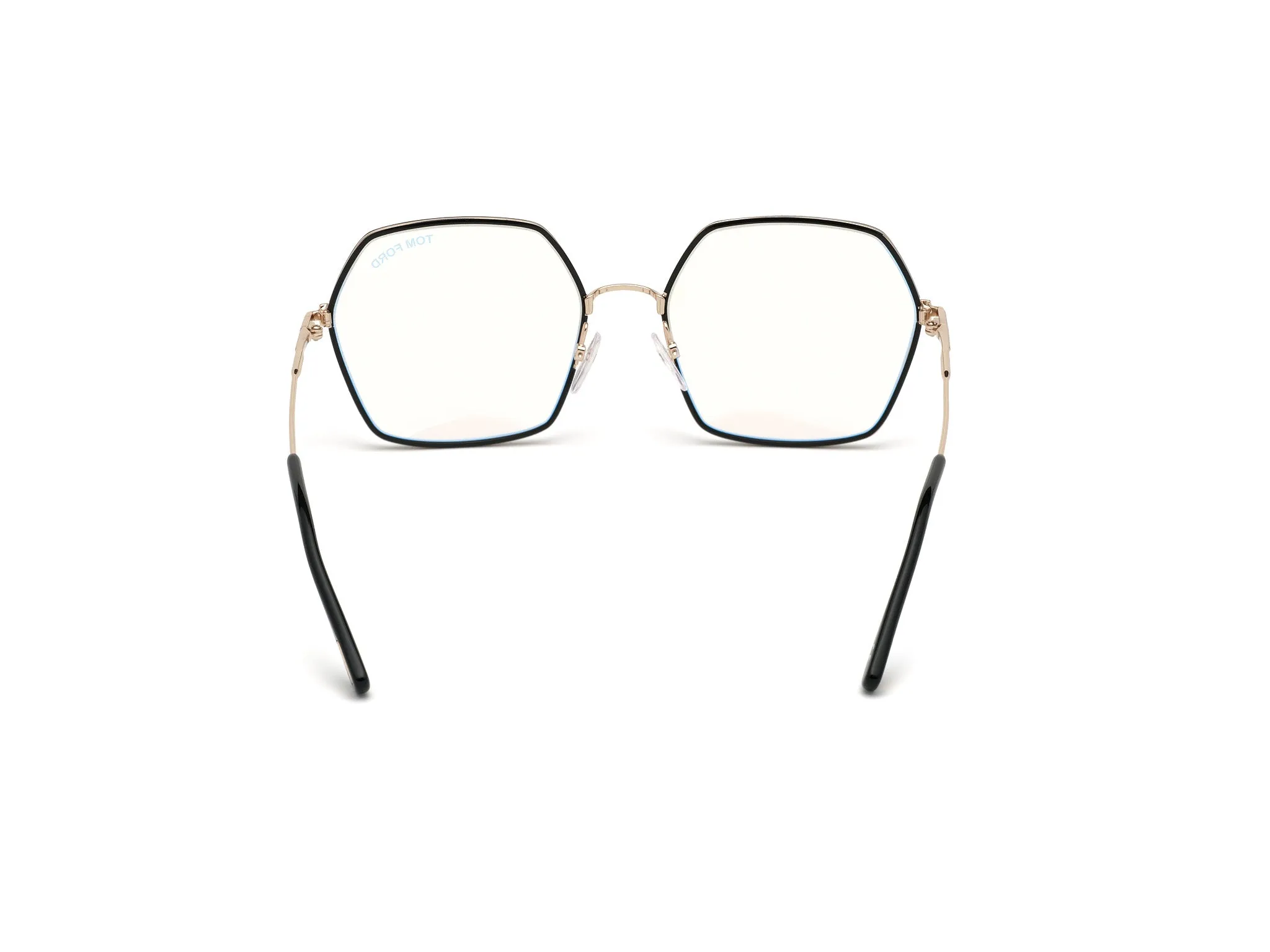 TOM FORD FT5615-B 1 Montature da vista Metallo Nero Geometrica Normale Anti luce blu - per PC - immagine 4