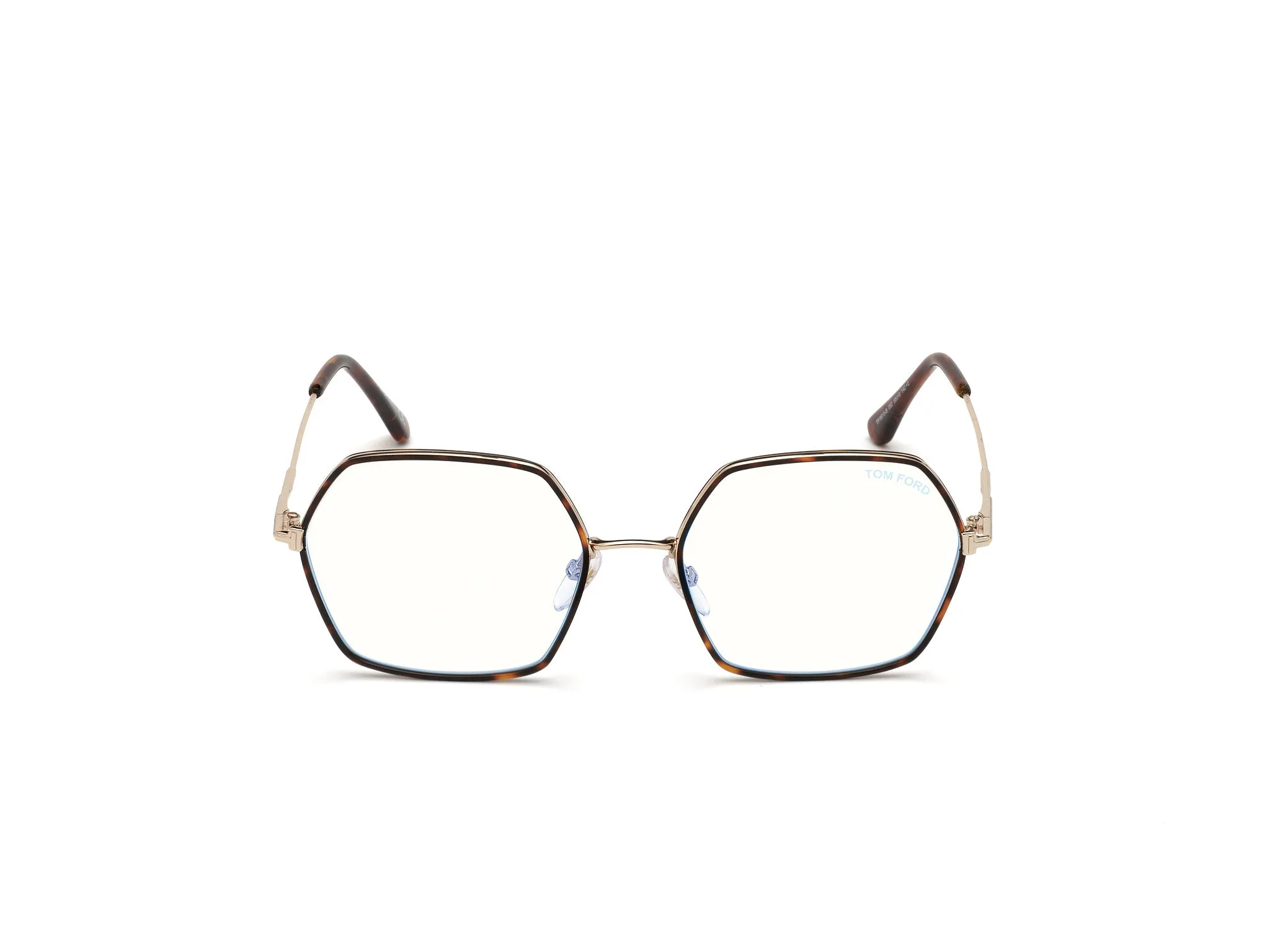TOM FORD FT5615-B 52 Montature da vista Metallo Havana Geometrica Normale Anti luce blu - per PC - immagine 2