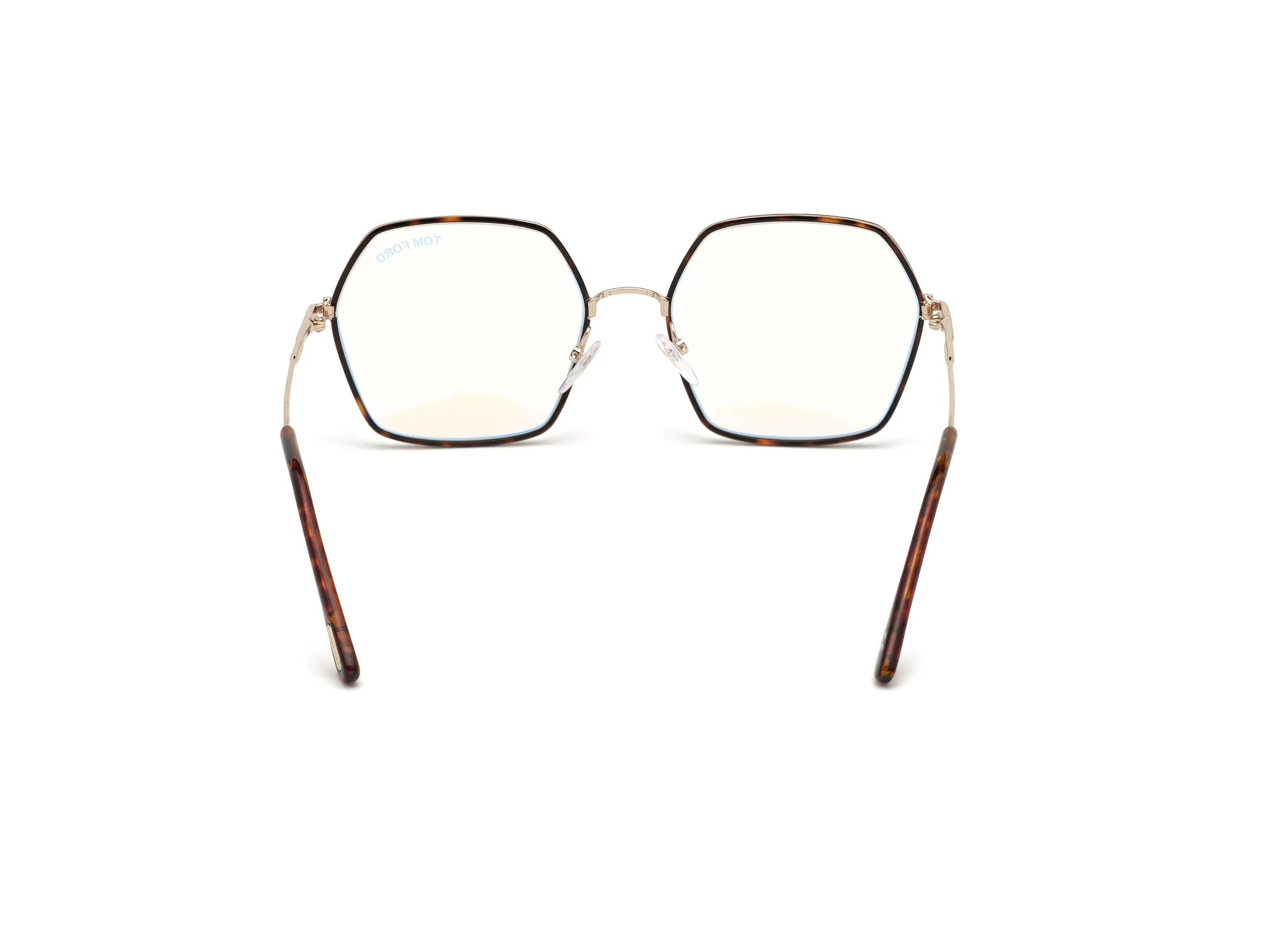 TOM FORD FT5615-B 52 Montature da vista Metallo Havana Geometrica Normale Anti luce blu - per PC - immagine 4