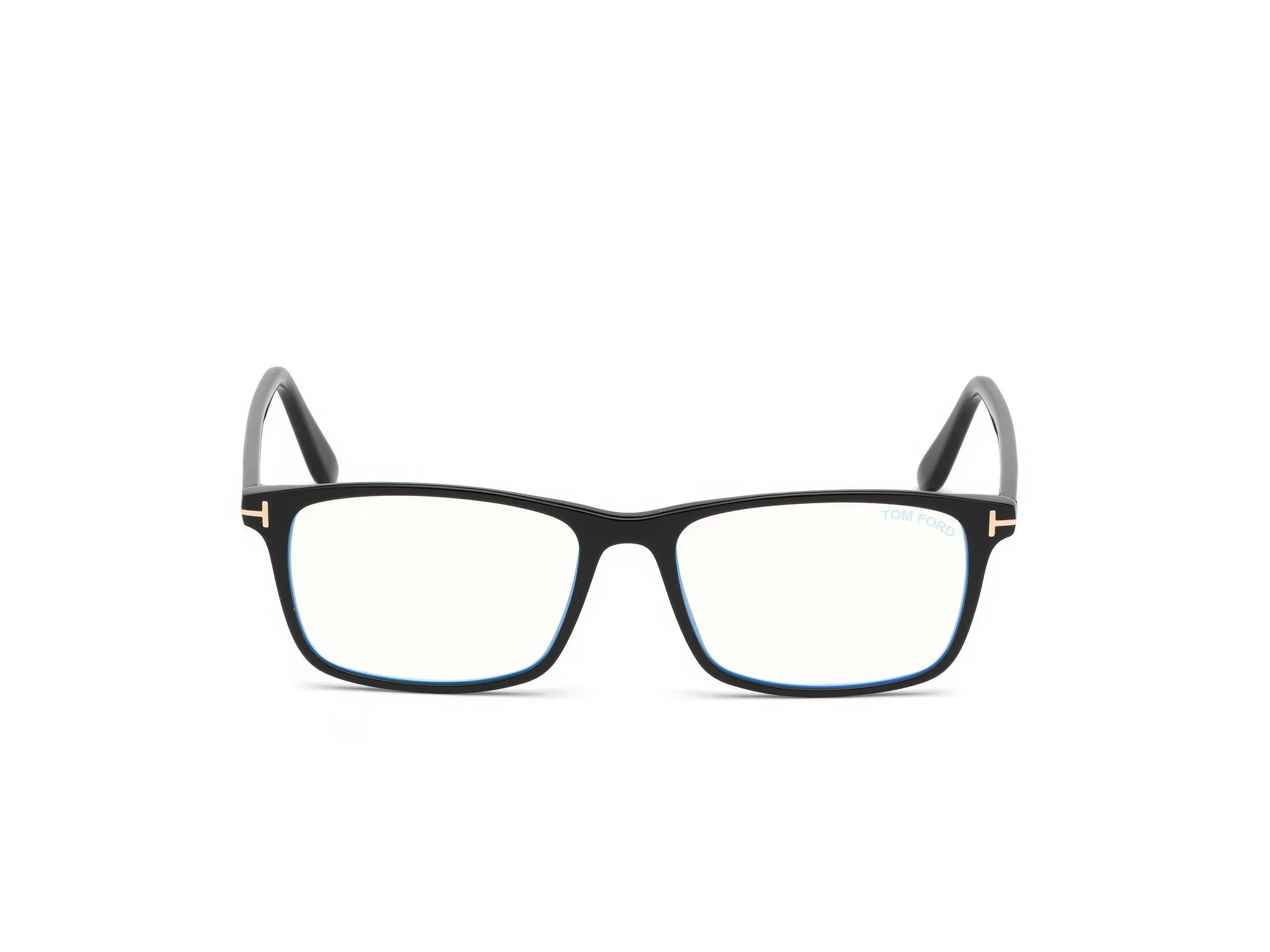TOM FORD FT5584-B 1 Montature da vista Acetato Nero Squadrata Anti-luce blu - immagine 2