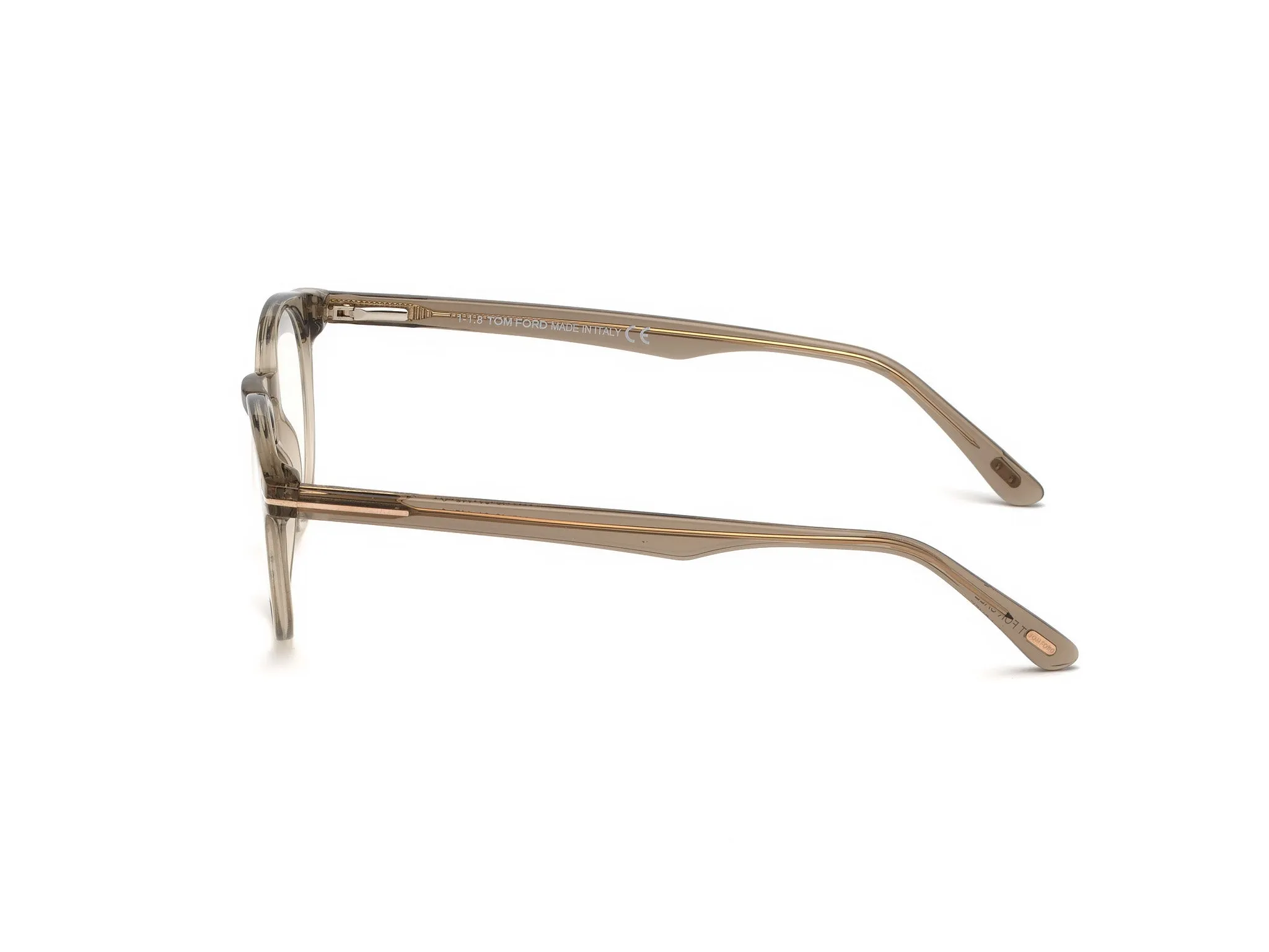 TOM FORD FT5557-B 45 Montature da vista Acetato Marrone Rotonda Normale - immagine 3
